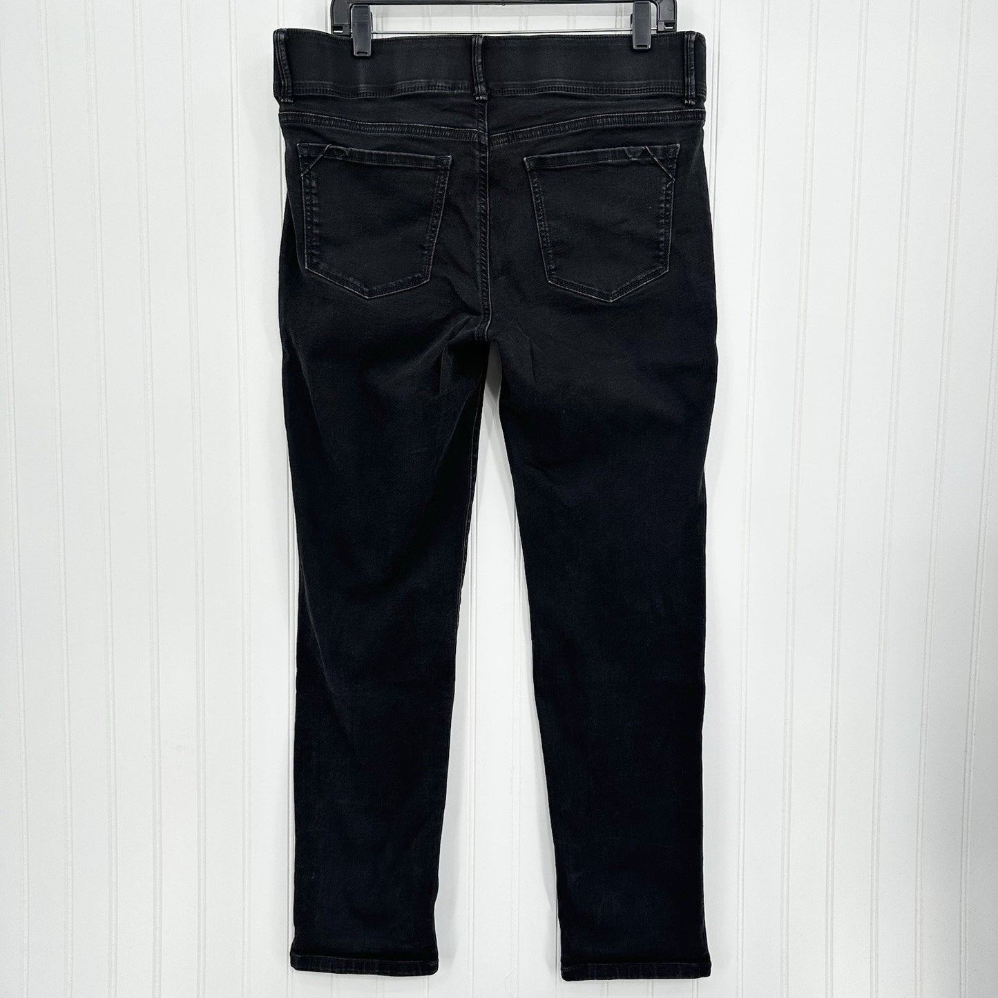 Apt 9 Jeans Womens 14 Straight Tummy Control Stretch Black Denim Comfort