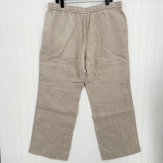 Tommy Bahama Pants Womens XL Linen Two Palms Easy Wide Leg Beige Lagenlook EUC