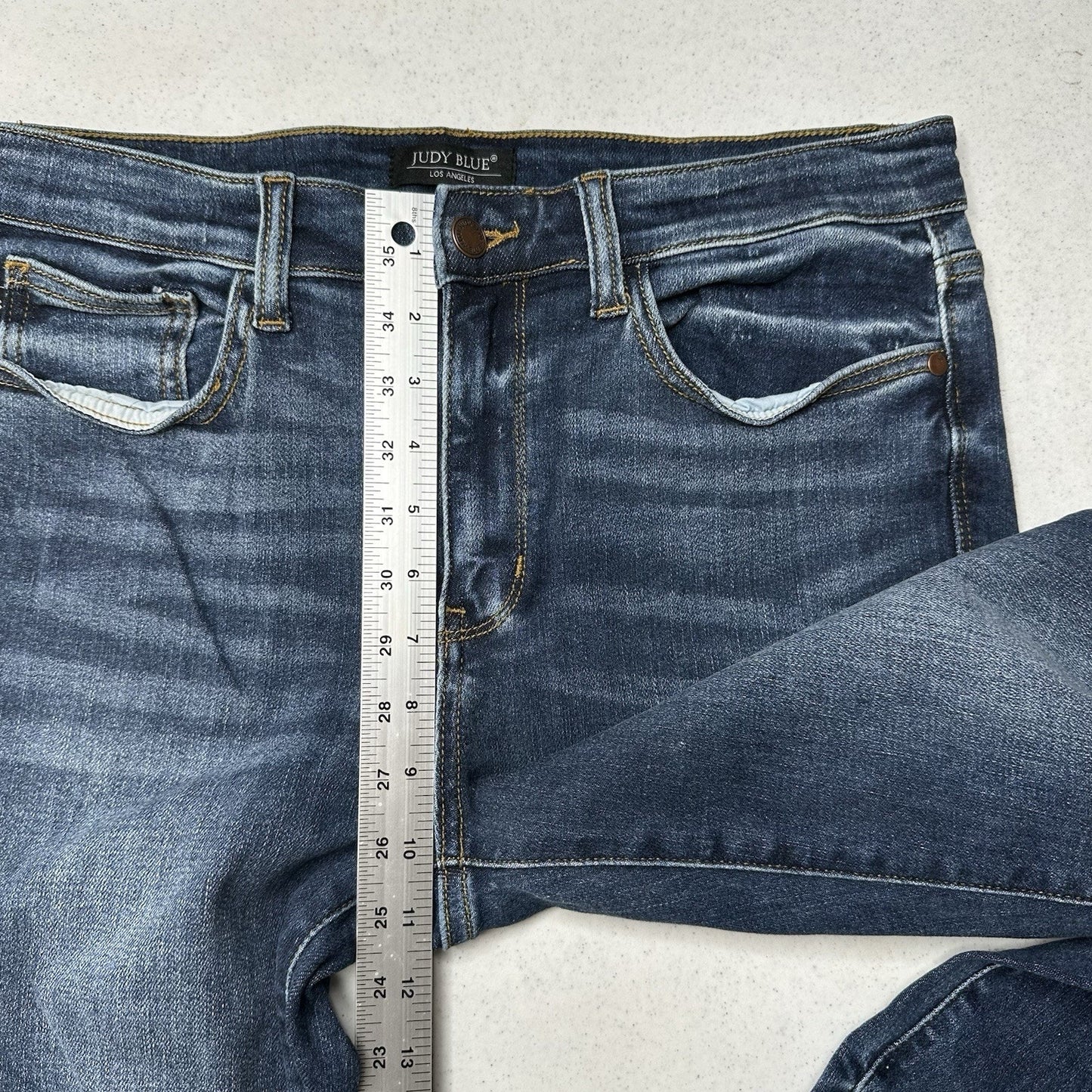 Judy Blue Jeans Womens 13 31 Skinny Blue Stretch Denim Comfort Casual EUC