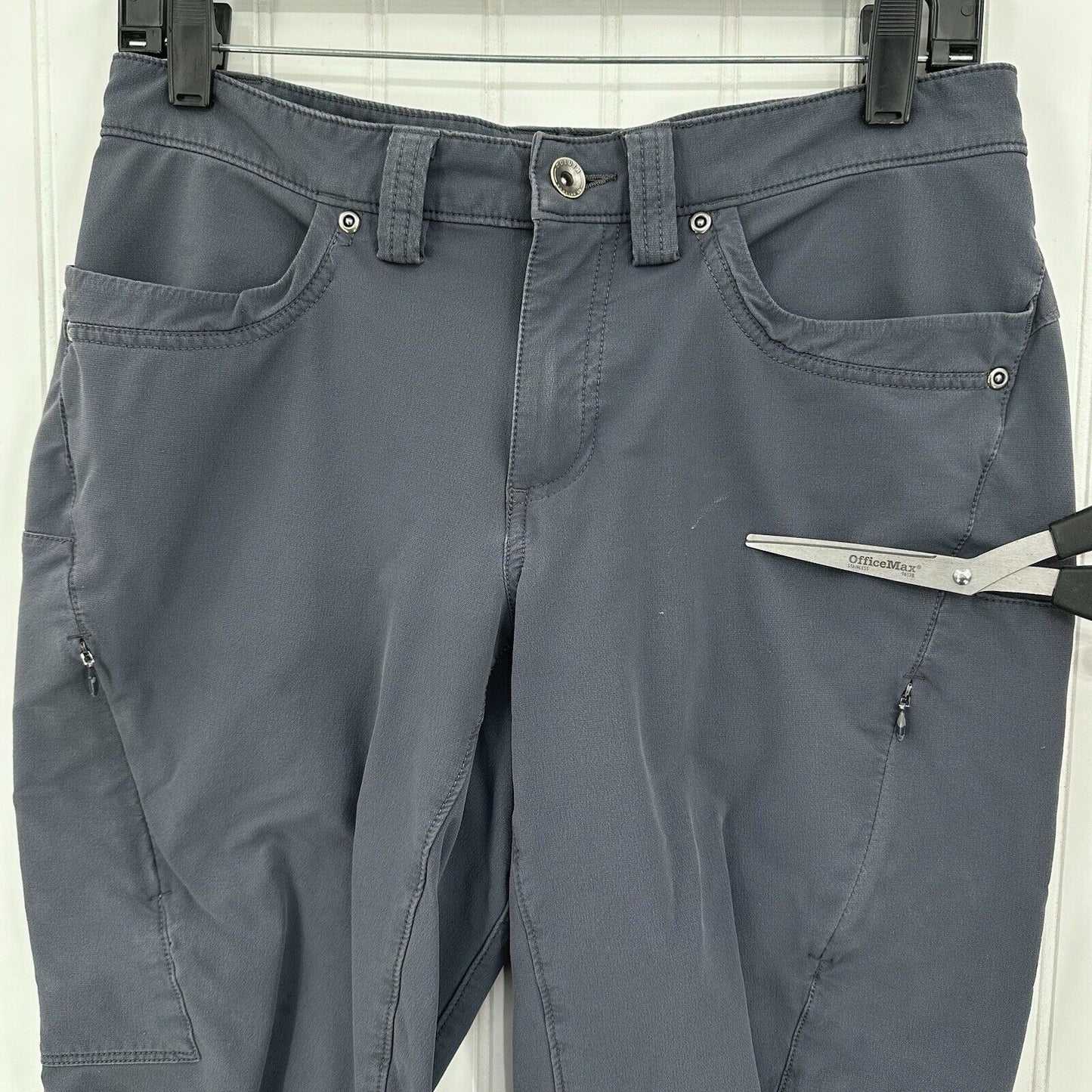 Duluth Trading Pants Womens 8 Flexpedition Bootcut Gray Hiking Gorpcore *Flaws