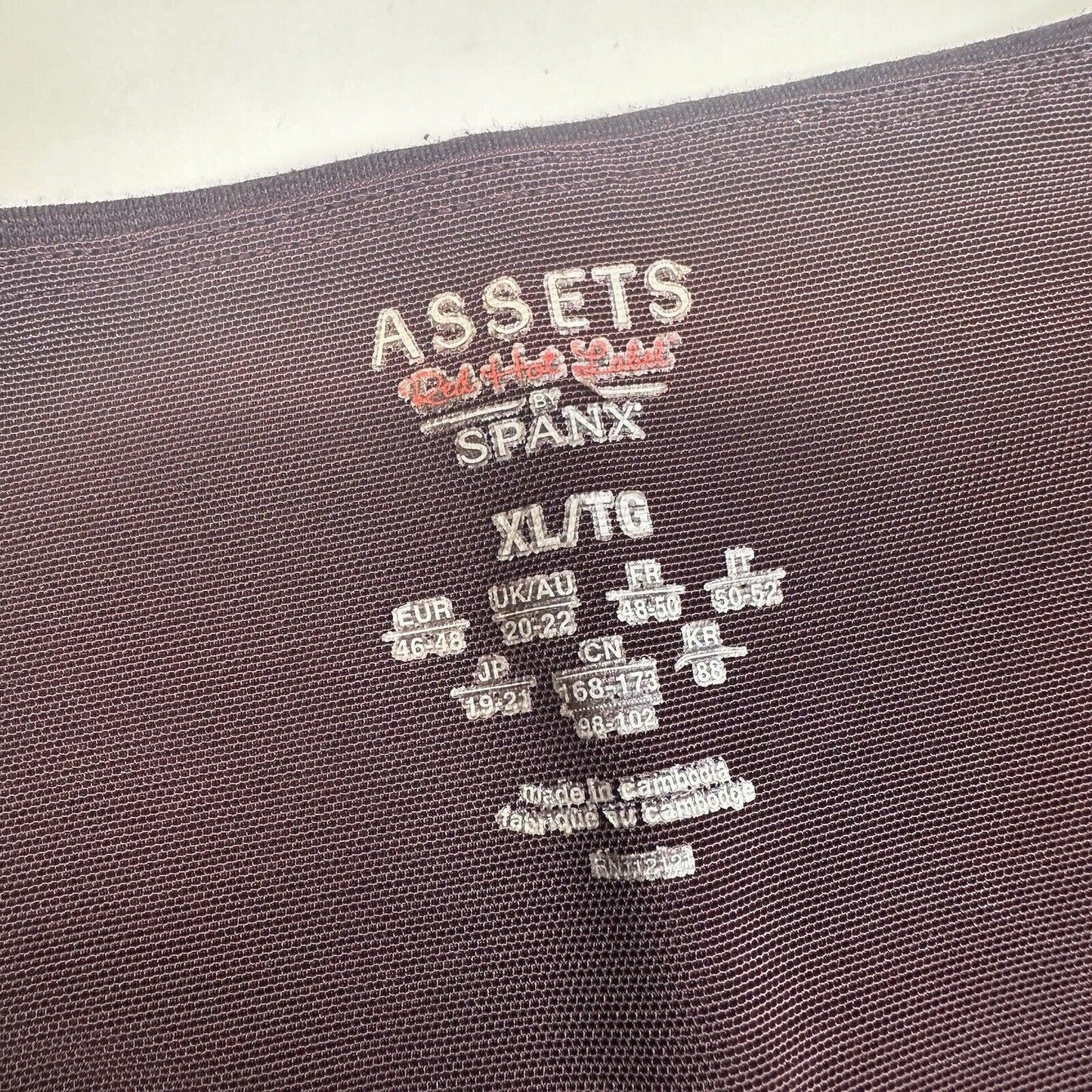 Spanx Leggings Womens XL Red Hot Assets Purple Wine Ponte Pull On Pants Slimming