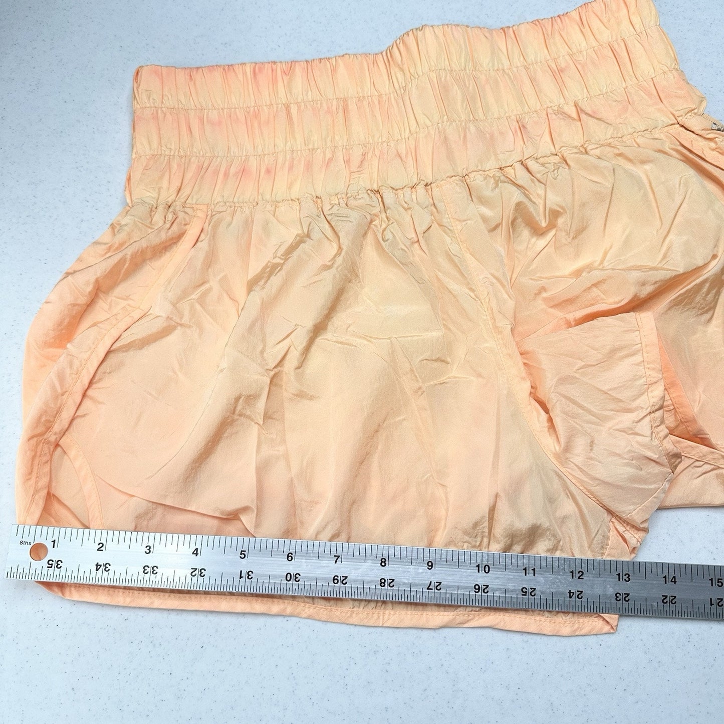 Free People Movement Shorts Womens Large The Way Home Short Orange Lined Running