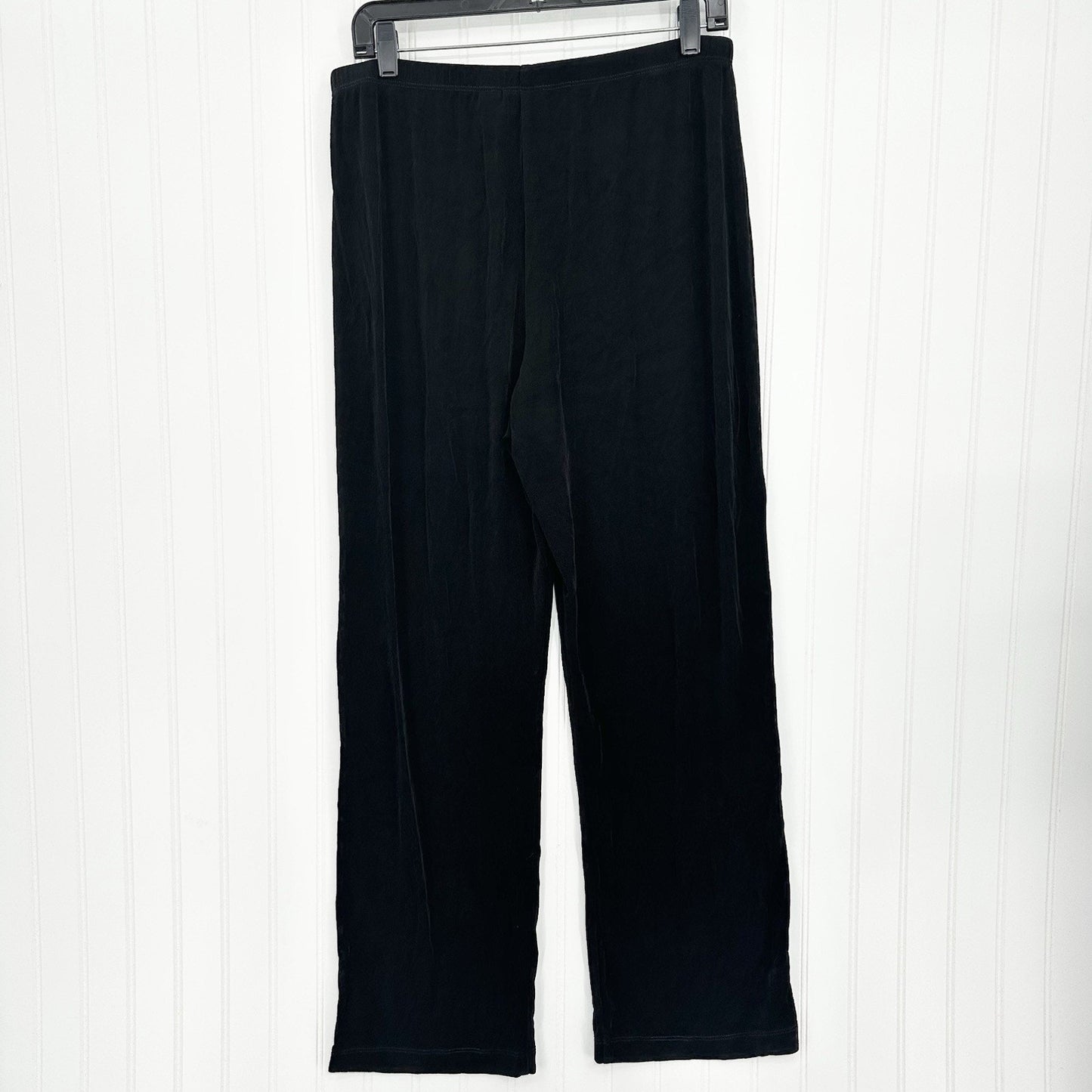 Chicos Travelers Pants 2 US Large Slinky Knit High Rise Black Stretch Coastal