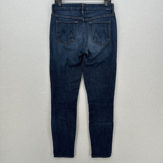Mother Jeans Womens 29 High Waisted Ankle Fray Blue Denim Clean Sweep Dark Wash