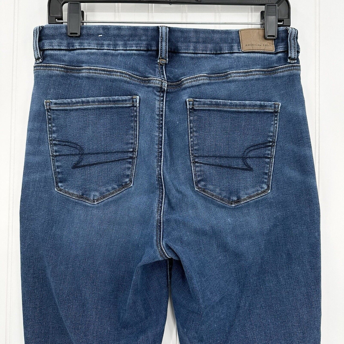 American Eagle Jeans Womens 10 Curvy Hi Rise Jegging Next Level Stretch Blue