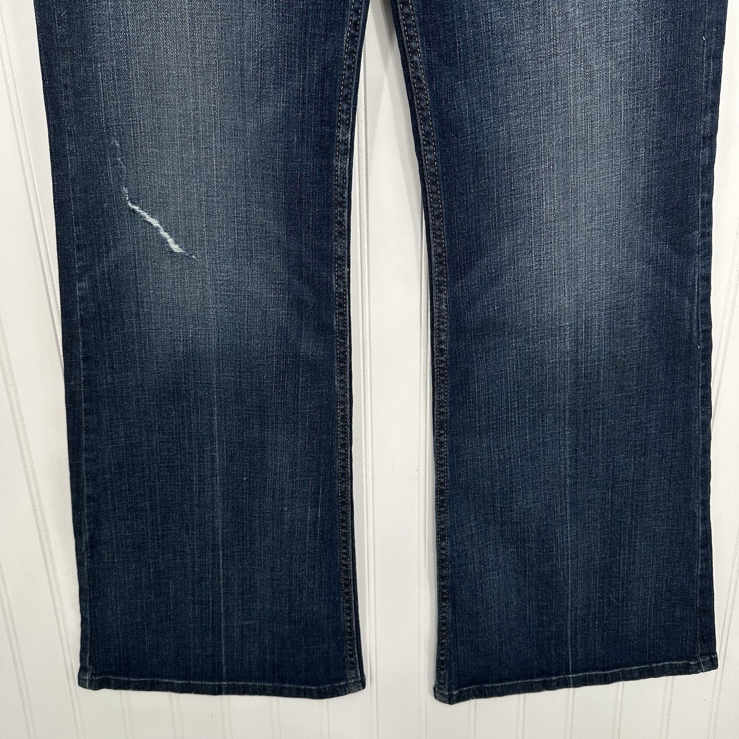 American Eagle Jeans Womens 10 Hipster Flare Denim Festival Western NEW *Defect