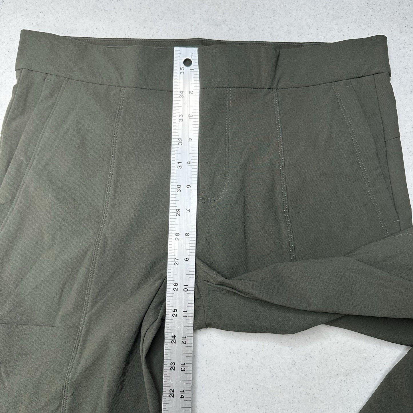 Athleta Pants Womens 8 Wander Stash Skinny Green Travel Hiking Gorpcore EUC