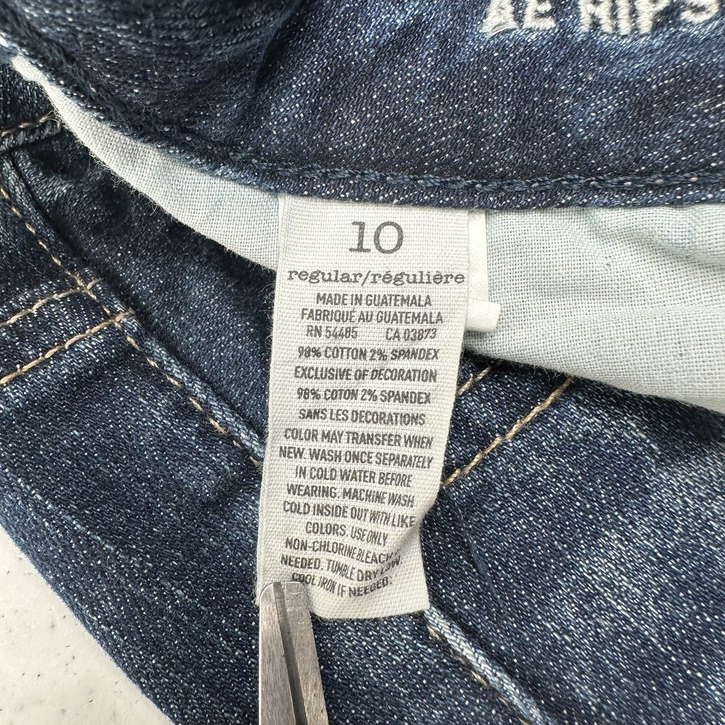 American Eagle Jeans Womens 10 Hipster Flare Denim Festival Western NEW *Defect