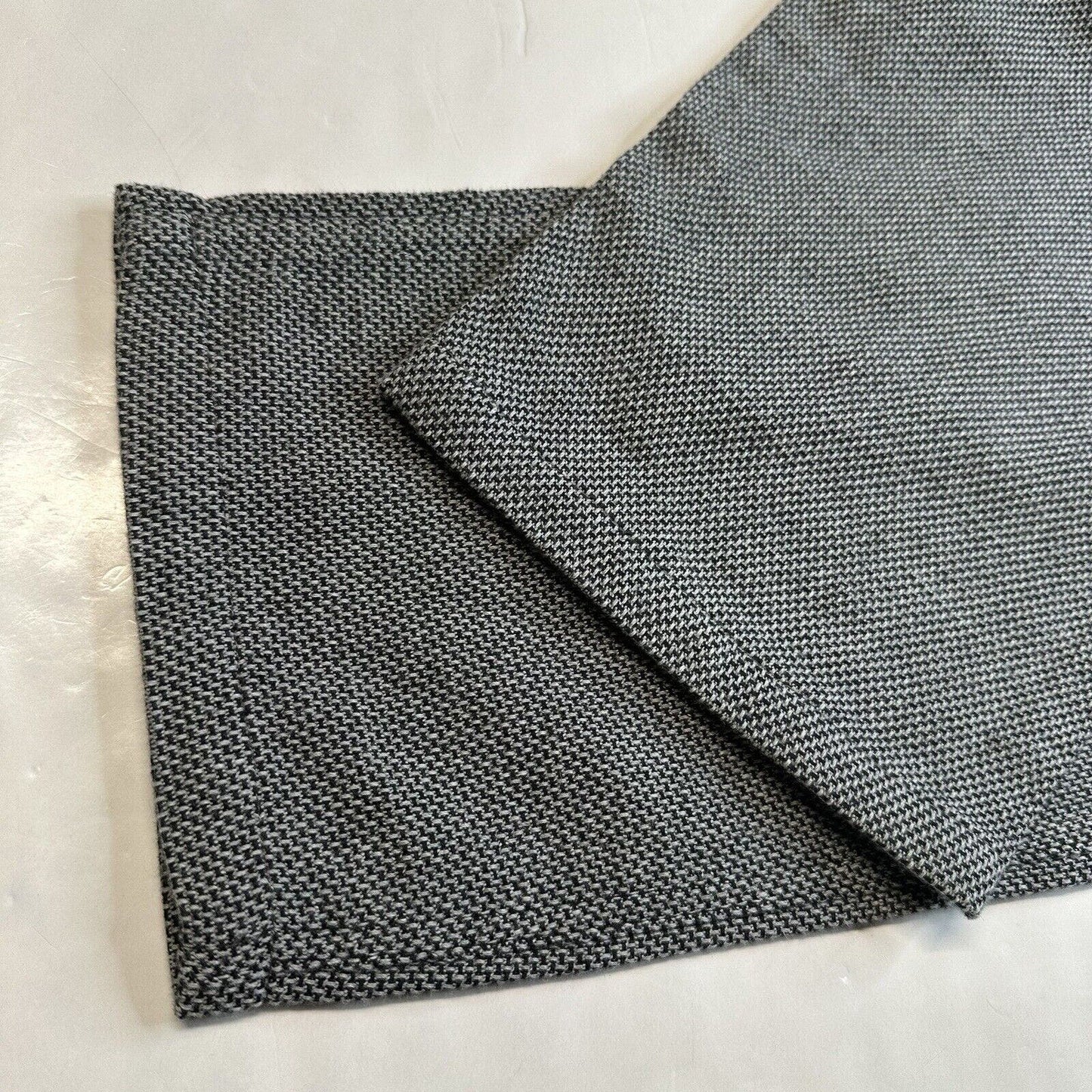 Carbon 2 Cobalt Pants Mens 32 Gray Tweed Tapered Leg 100% Cotton Business Casual
