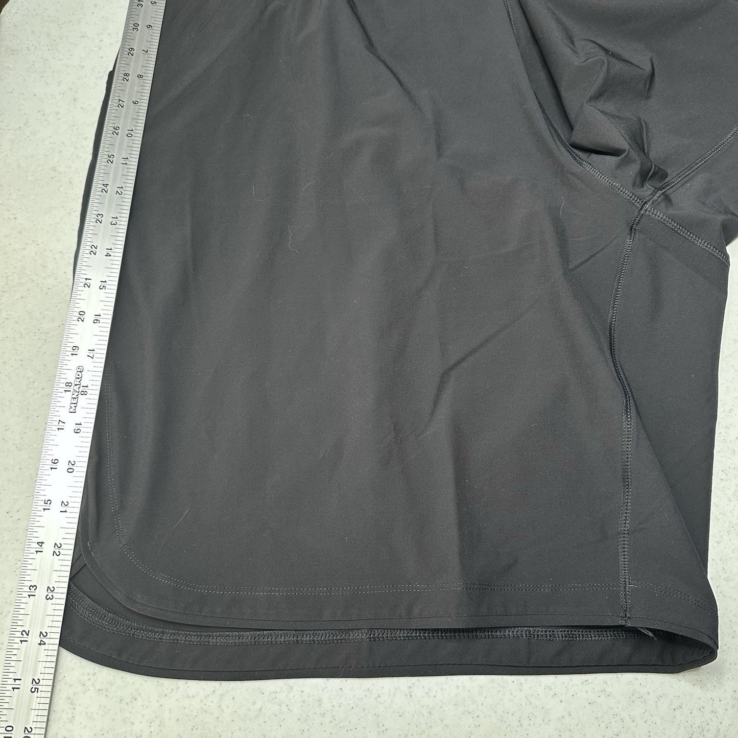 Lands End Swimwear Womens 26W Black Board Shorts w/Panty 11" Bermuda Beach NWOT