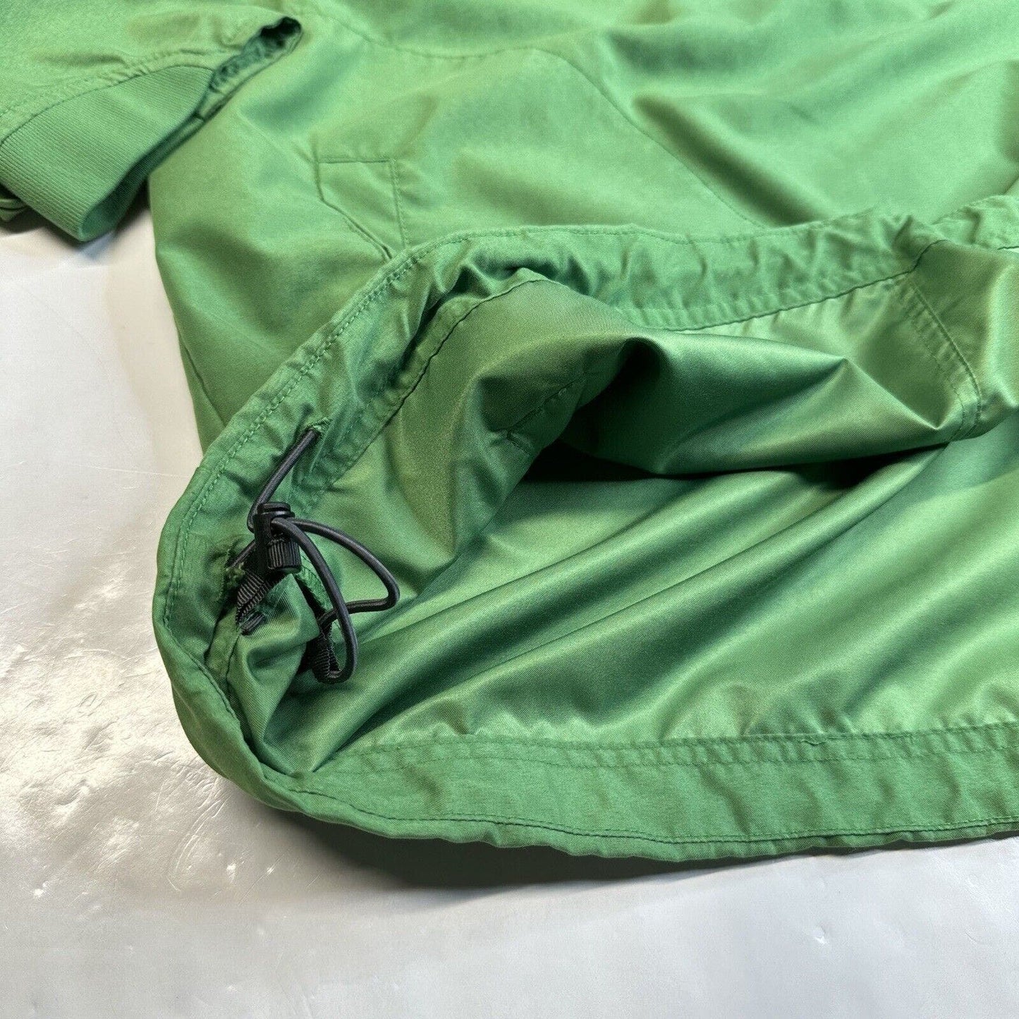 Duluth Trading Shirt Mens Large Bogey Windshirt Green Pullover Lightweight EUC