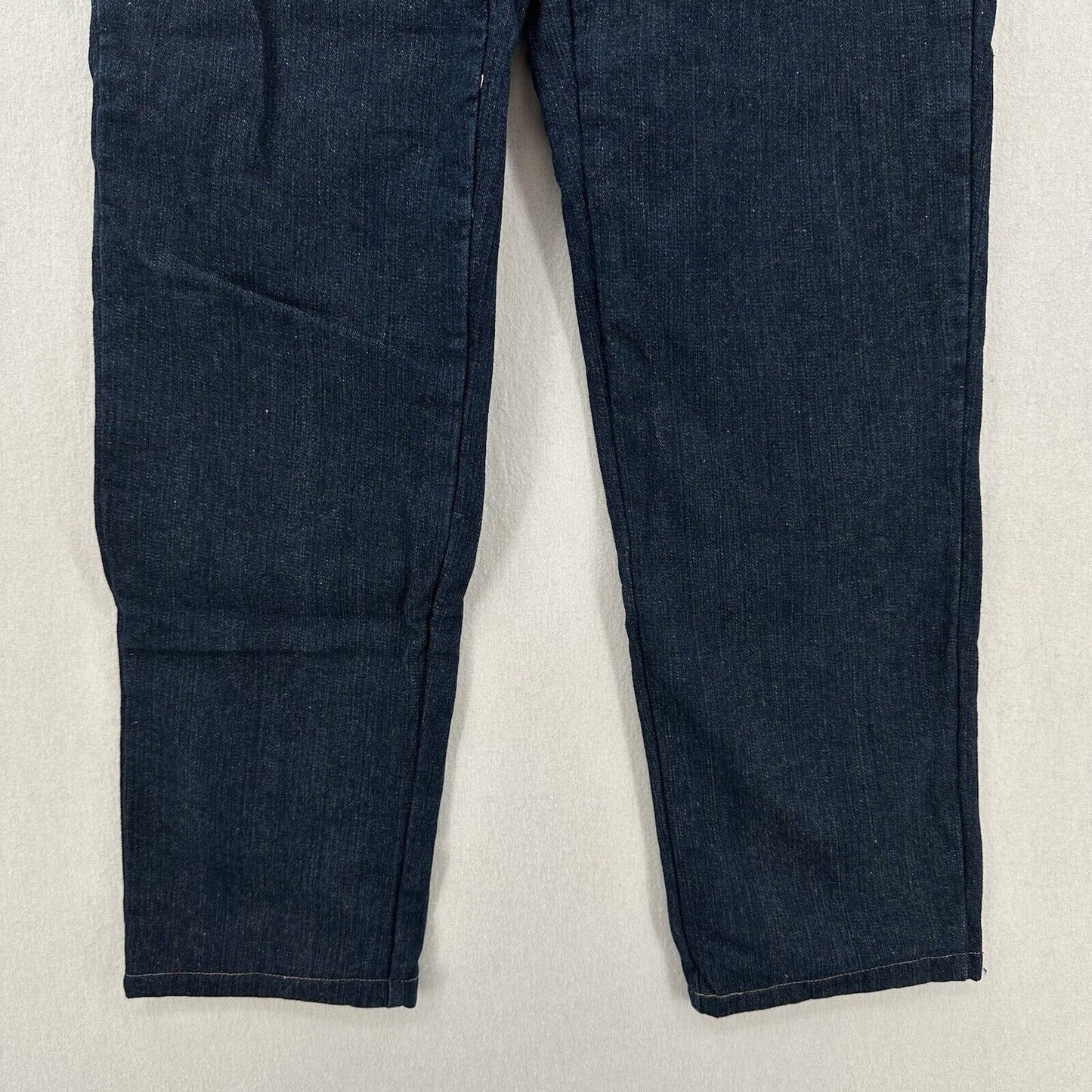 Dickies Flannel Lined Jeans Women 8 Relaxed Fit Straight Blue Denim Plaid Hemmed