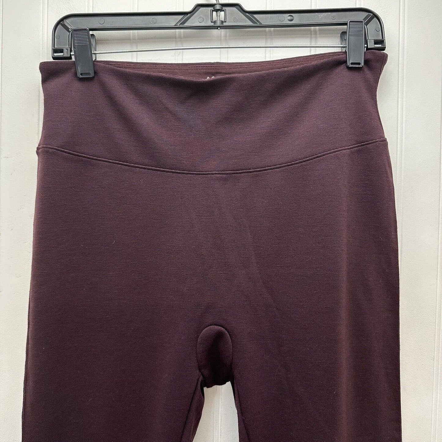 Spanx Leggings Womens XL Red Hot Assets Purple Wine Ponte Pull On Pants Slimming