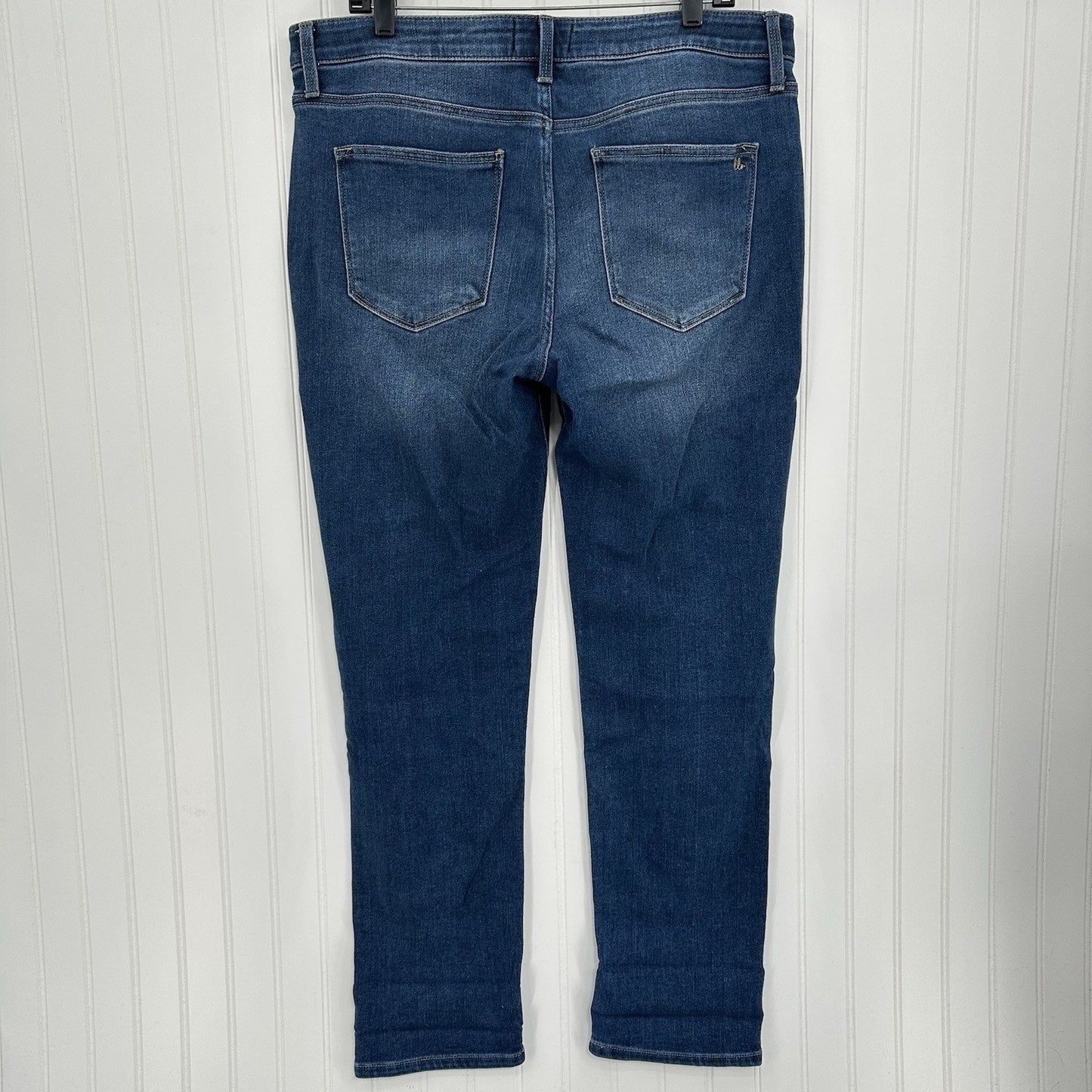 Lularoe Jeans Womens 32 US 14 Boyfriend Blue Stretch Denim Tummy Panel EUC
