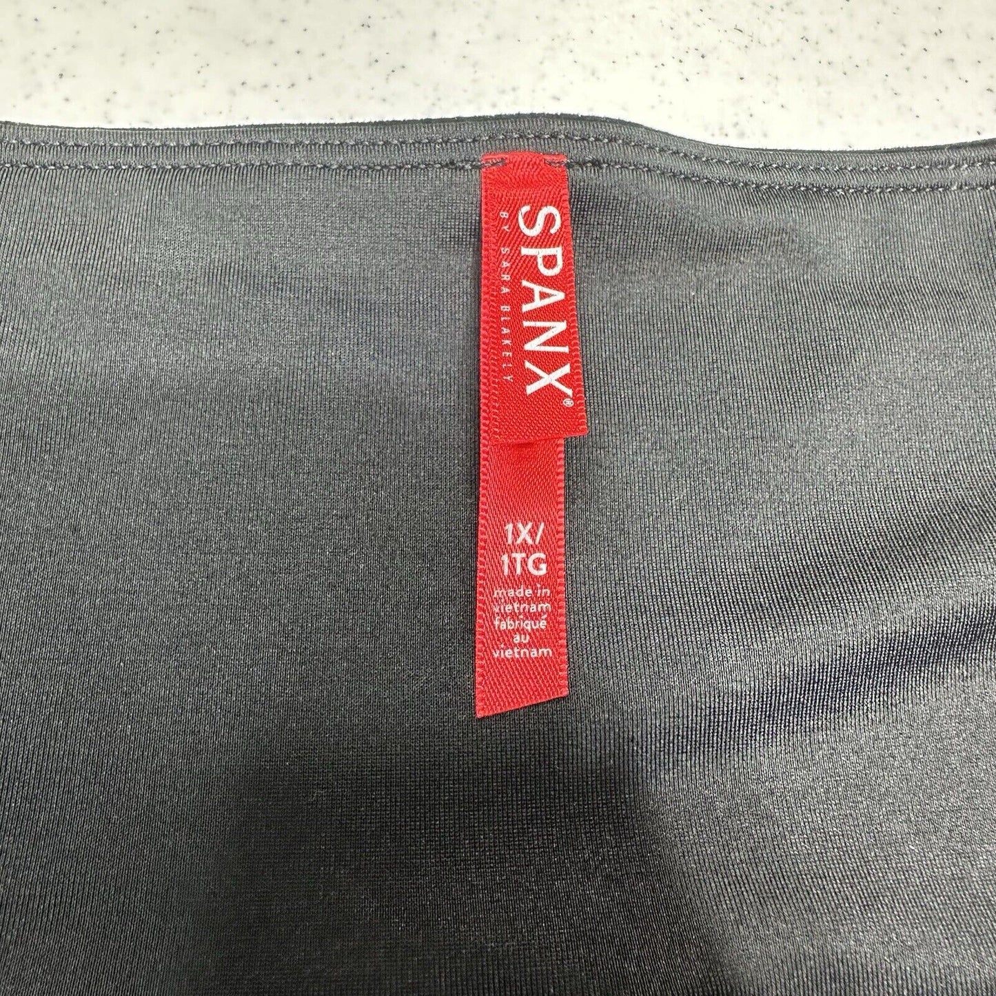 Spanx Leggings Womens 1X Black Velvet Pants Pull On Slimming Goth Emo Y2K EUC