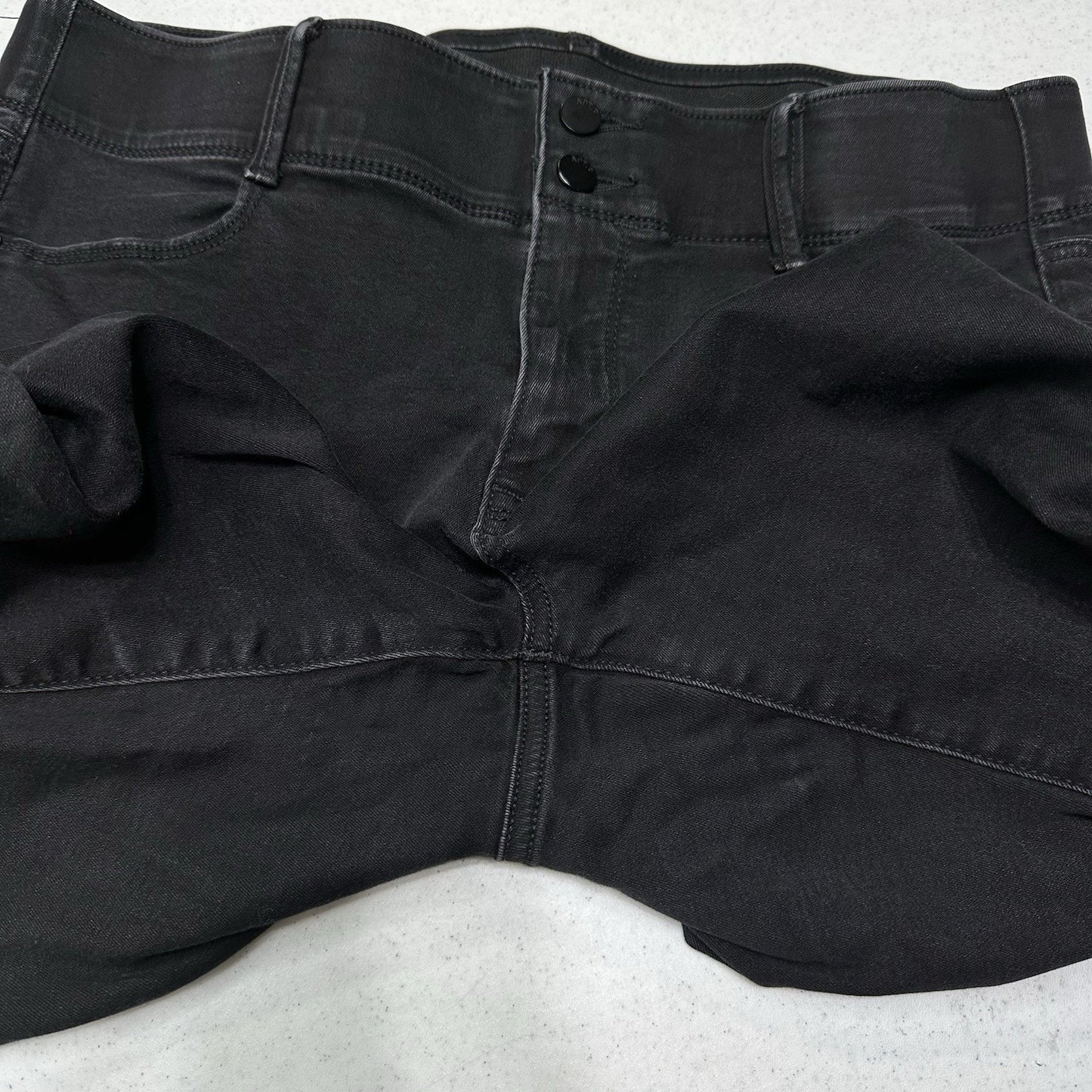 Apt 9 Jeans Womens 14 Straight Tummy Control Stretch Black Denim Comfort