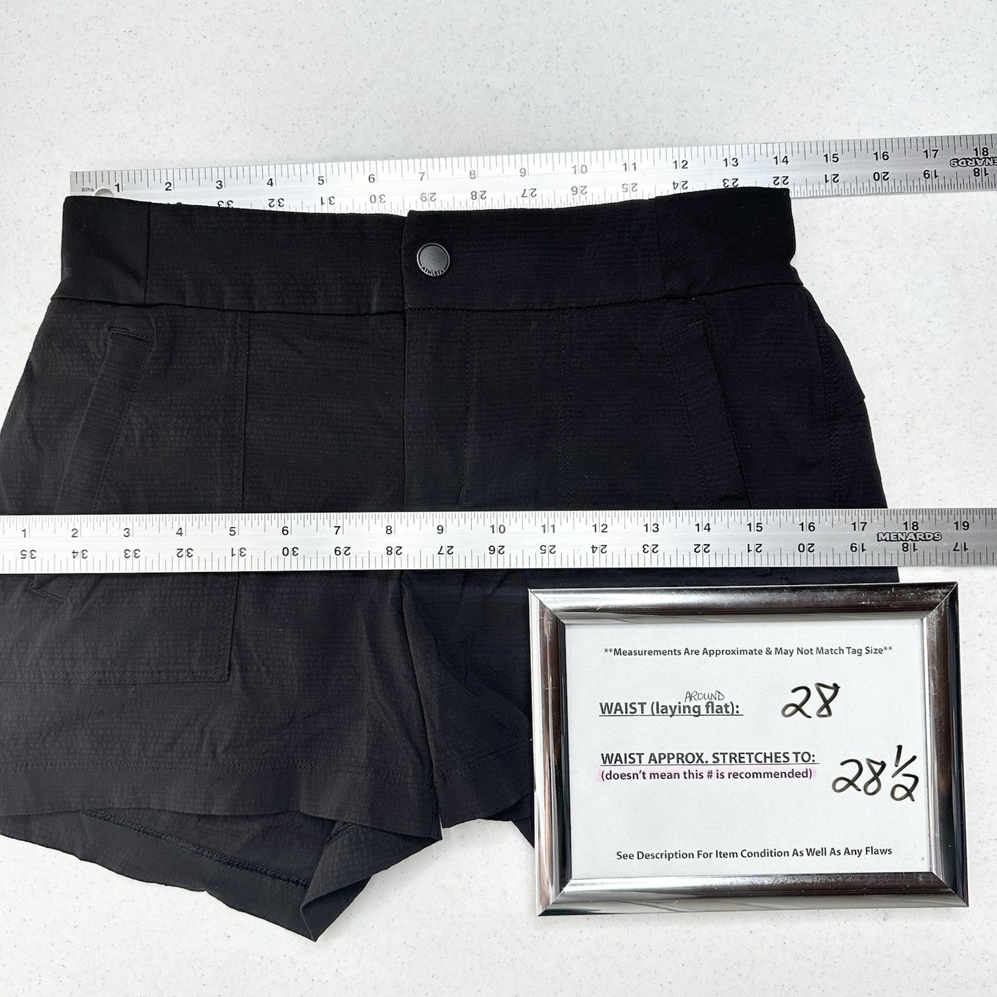 Athleta Shorts Womens 2 Trekkie Short Black Ripstop Trail Hiking Nylon Gorpcore