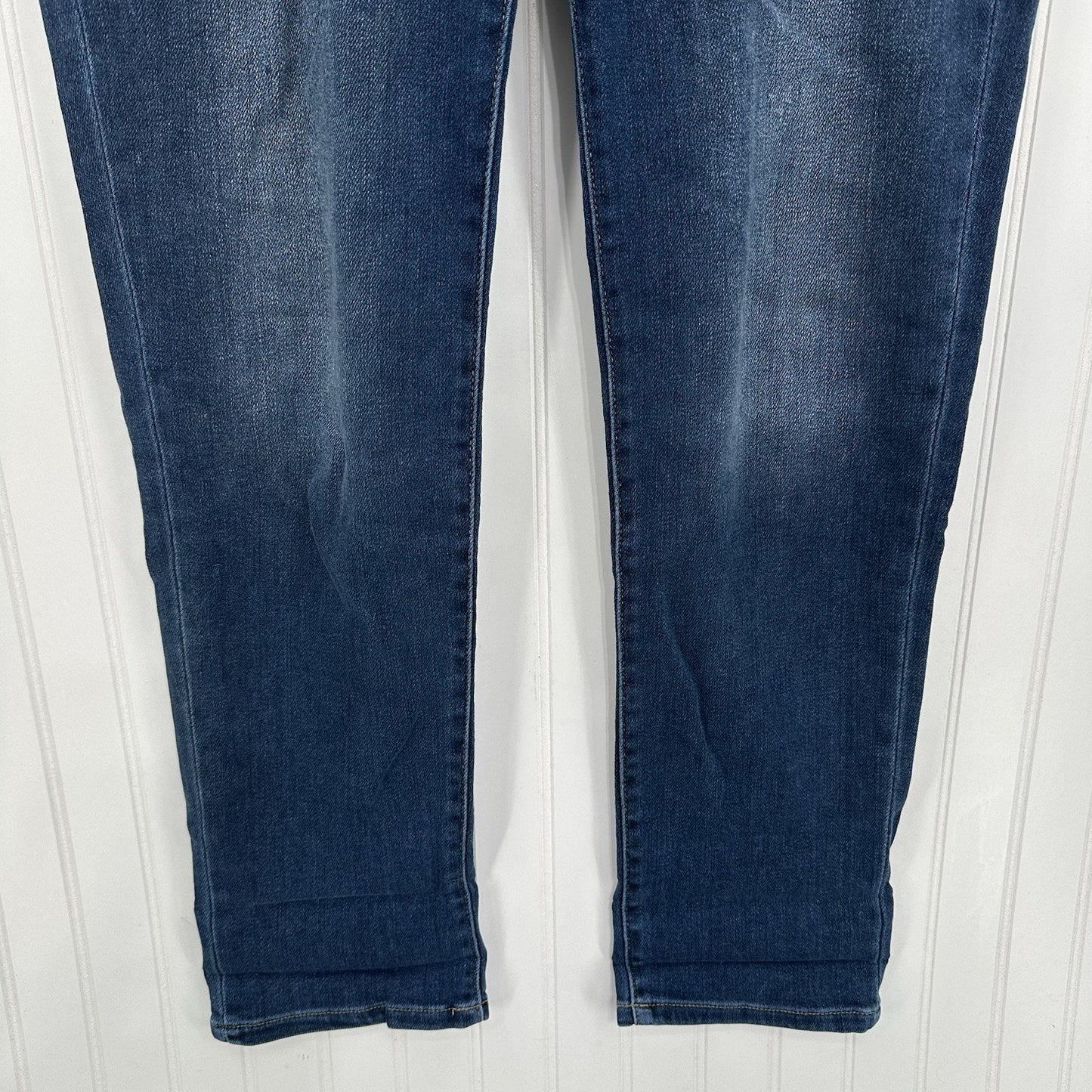Lularoe Jeans Womens 32 US 14 Boyfriend Blue Stretch Denim Tummy Panel EUC