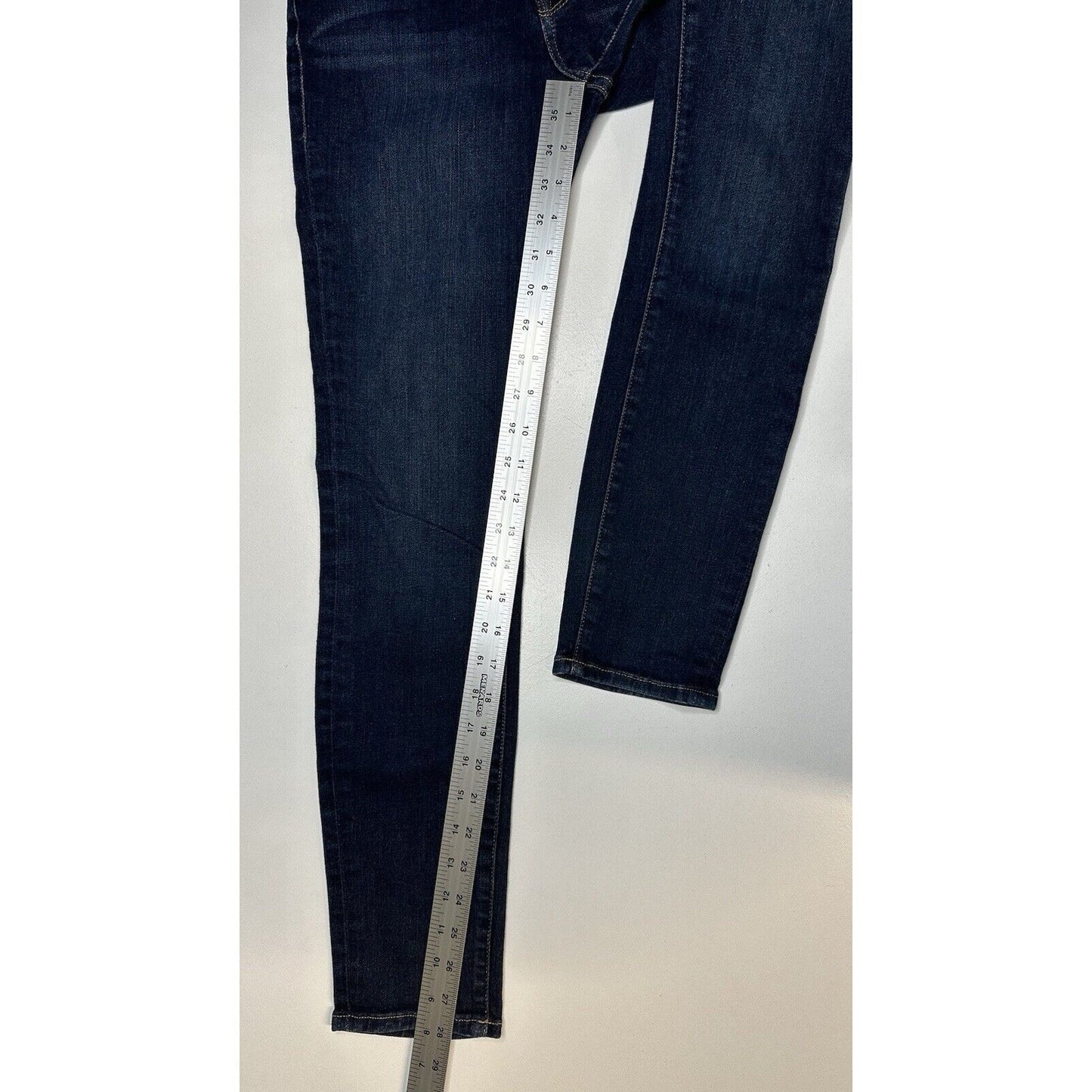 Frame Jeans Womens 28 Le Skinny De Jeanne Blue Stretch Denim Dark Wash