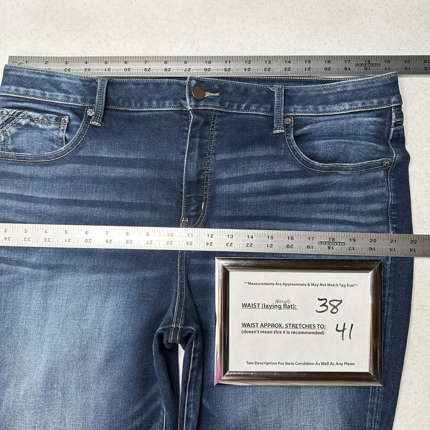 Buckle Black Jeans Womens 36x32 Fit 93 Straight Blue Denim Dark Wash Western