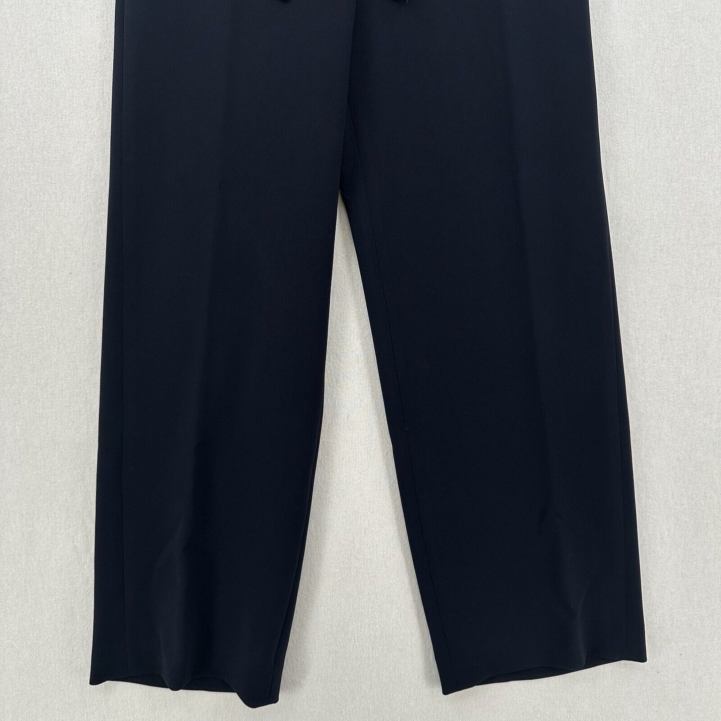 Theory Pants Womens Small Winszlee Admiral Wide Leg Navy Blue Minimal Career EUC