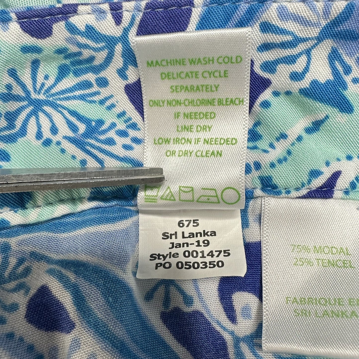 Lilly Pulitzer Shorts Womens M Dahlia Koala Scallop Hem Blue Coastal Barbie