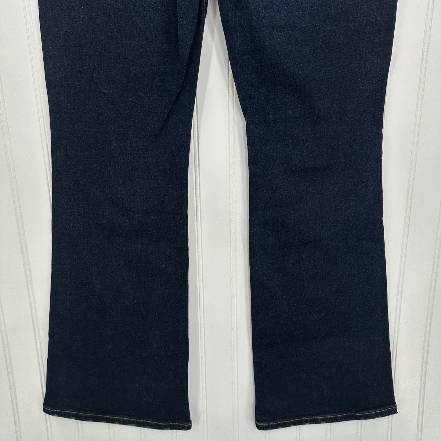 American Eagle Jeans Women 8 Short Kick Boot Blue Denim Rodeo Cowboy Western EUC