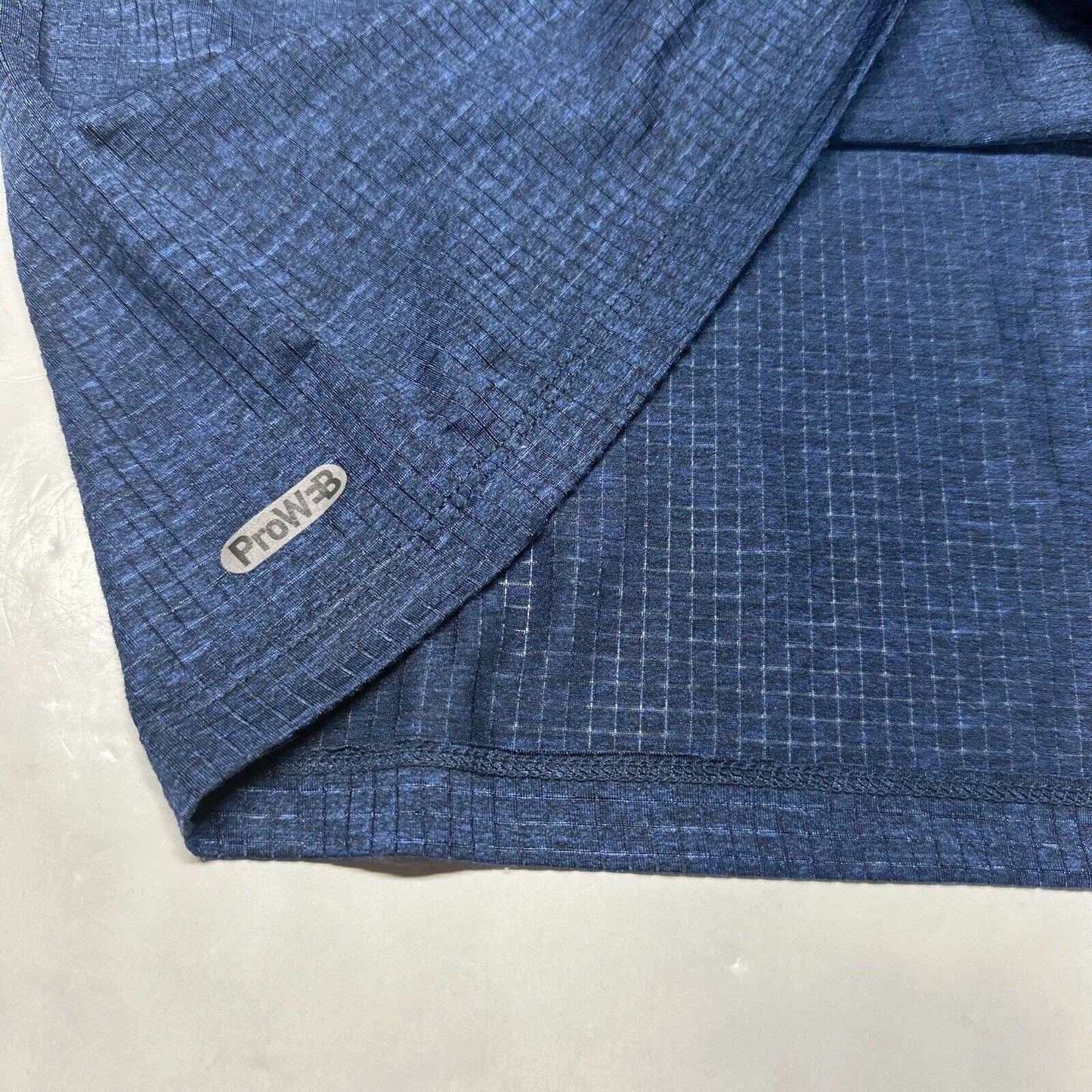 Spyder Active Shirt Mens Medium Blue Mesh Stretch Running Workout Lightweight