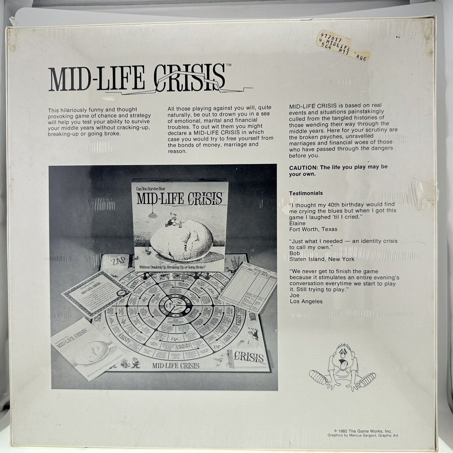 Vintage 1982 Mid-Life Crisis Adult Board Game BRAND NEW SEALED