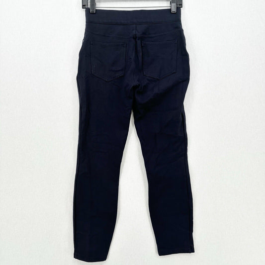 Spanx Pants Womens Small Perfect Ponte Skinny Ankle Navy Blue Legging Career