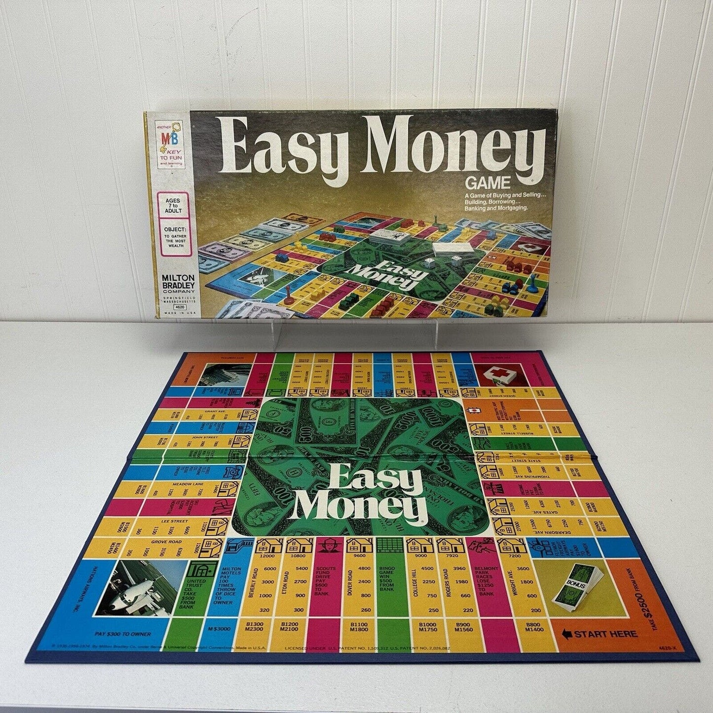 1974 Milton Bradley Easy Money Board Game Brand New