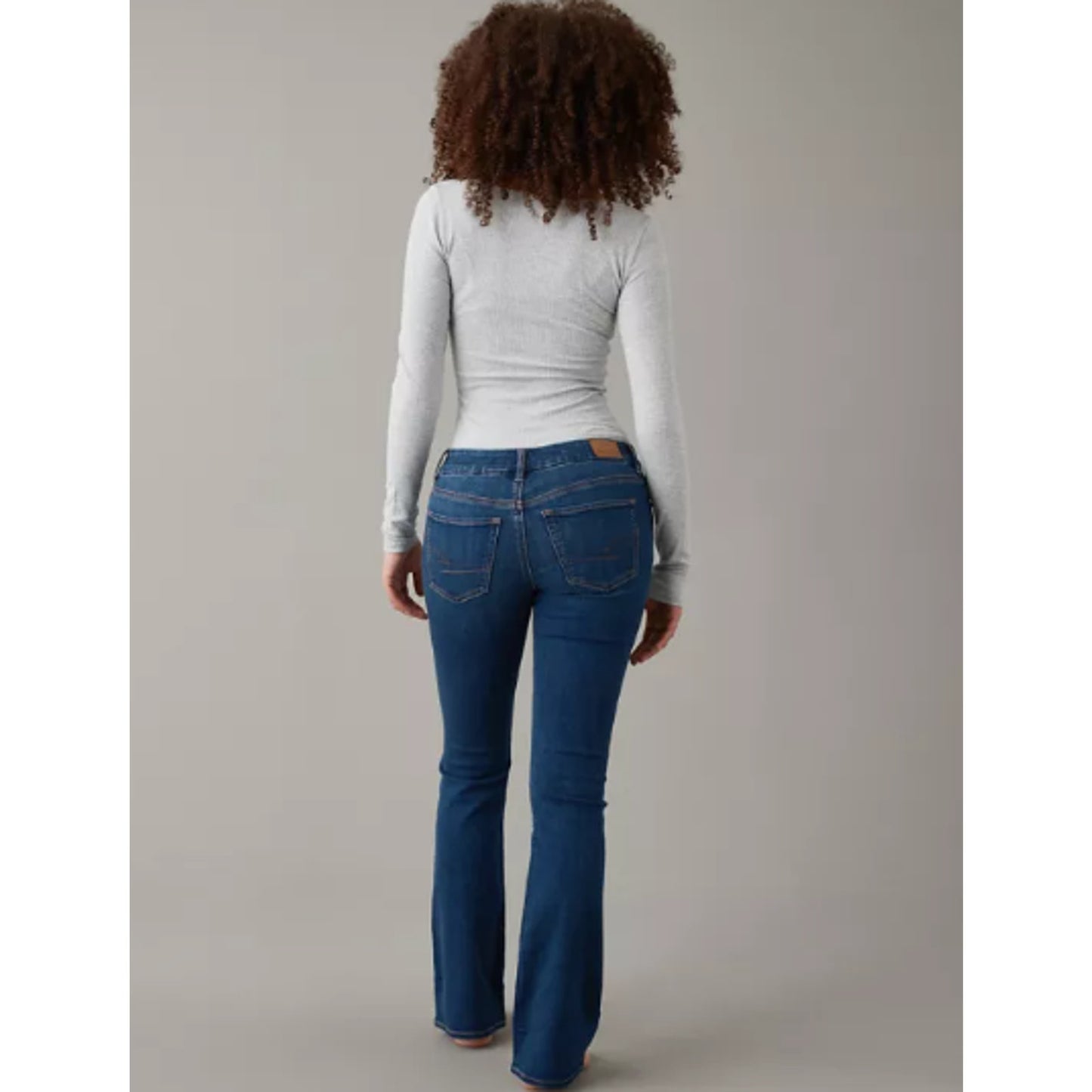 American Eagle Jeans 16 Curvy Lowrise Kick Bootcut Next Level Blue Denim NEW