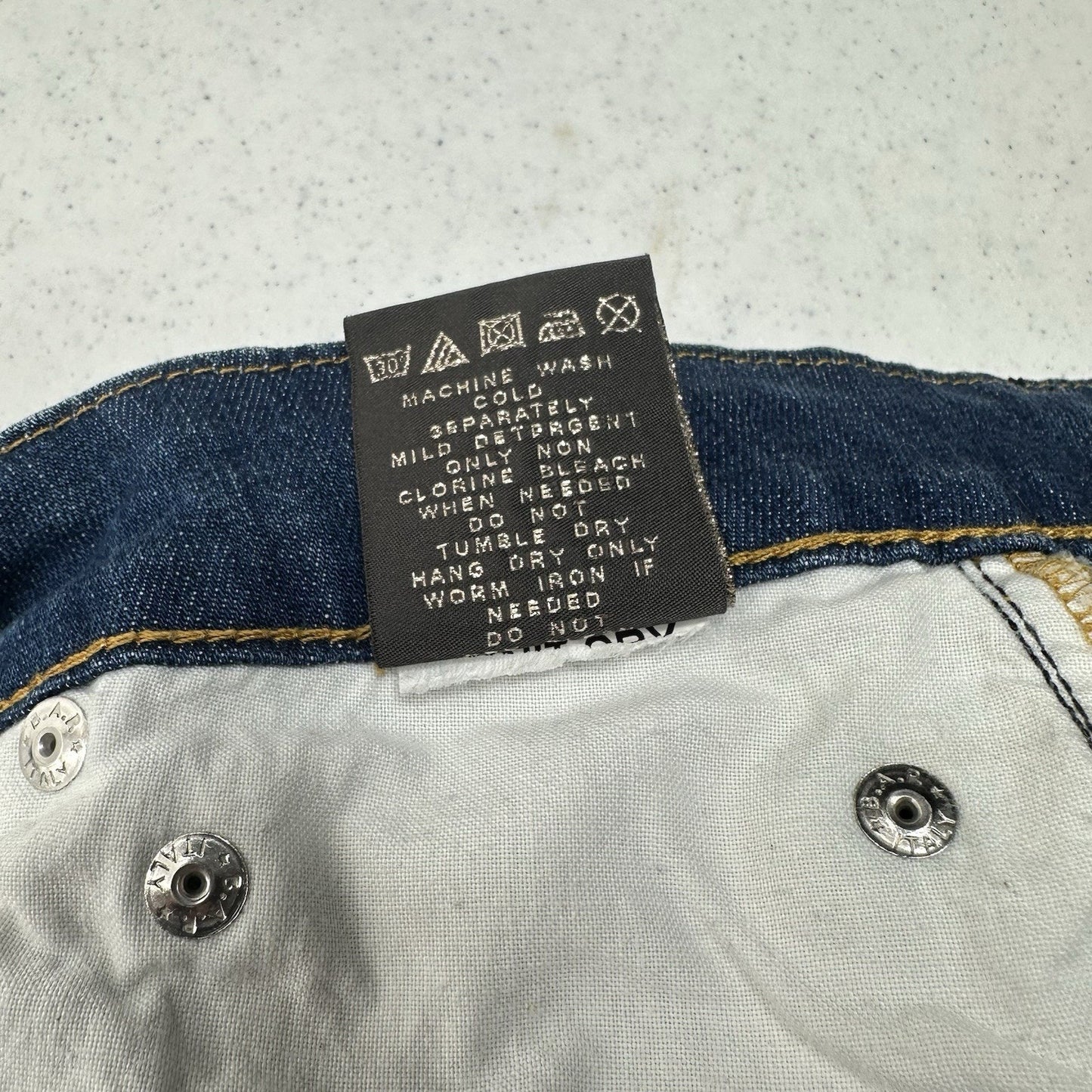 Dont Cry Milan Jeans Womens 12* Long Slim Bootcut Denim Western Cowboy *Flaws