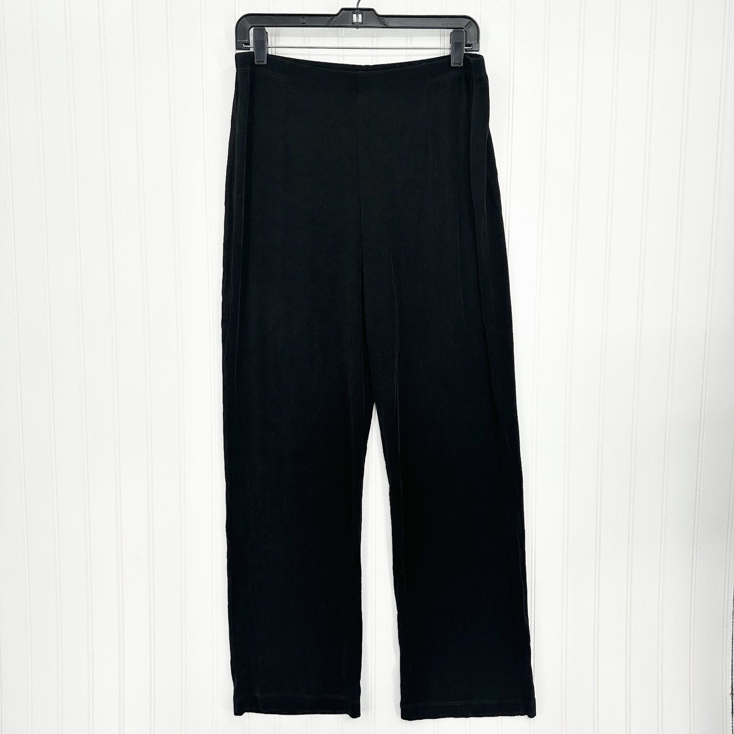 Chicos Travelers Pants 2 US Large Slinky Knit High Rise Black Stretch Coastal