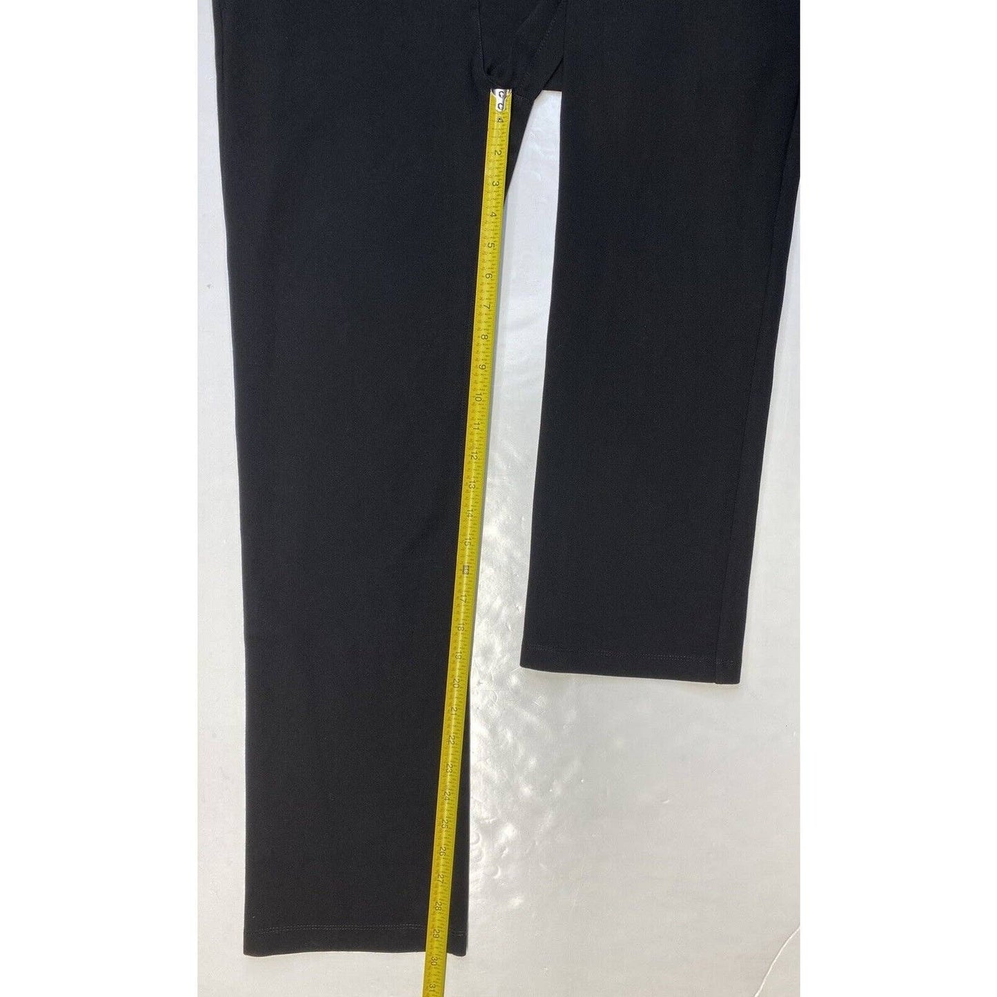 Betabrand Straight Dress Pant Yoga Pants Large Black Pull On Ponte Stretch EUC
