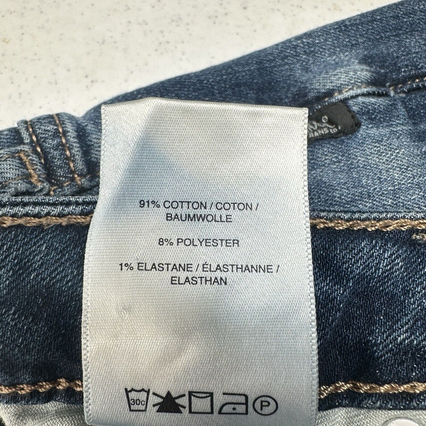 Silver Jean Shorts Womens 18 Sure Thing Long Short Blue Stretch Denim Bermuda