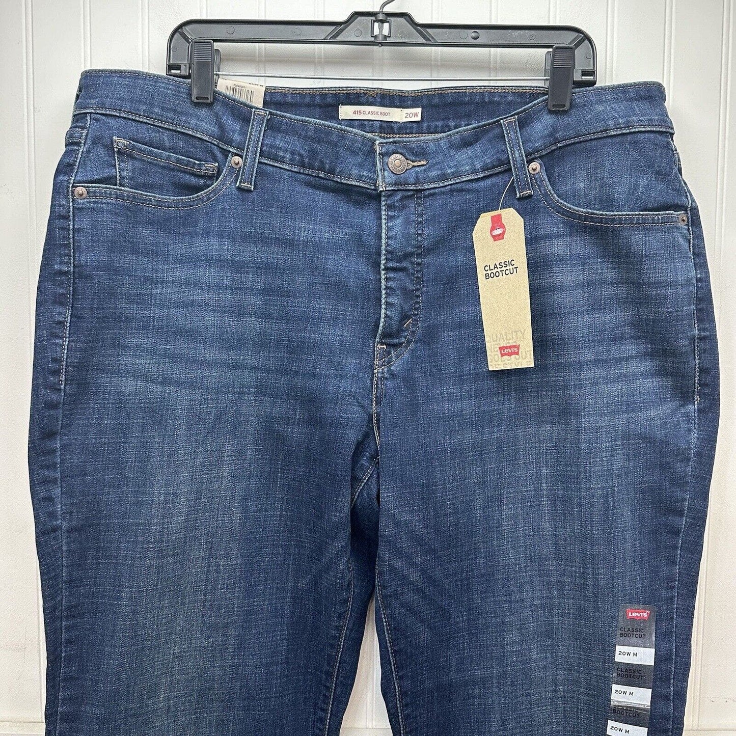 Levis 415 Jeans Womens 20W Classic Bootcut Blue Stretch Denim Western Cowboy NEW