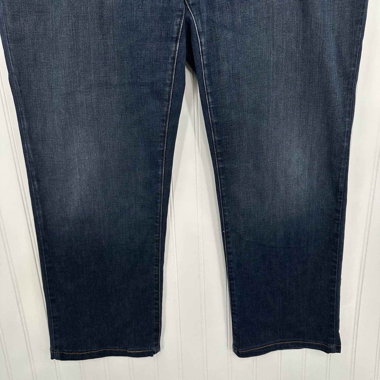 Eileen Fisher Jeans Womens 14 Boyfriend Relaxed Blue Denim Dark Organic Cotton