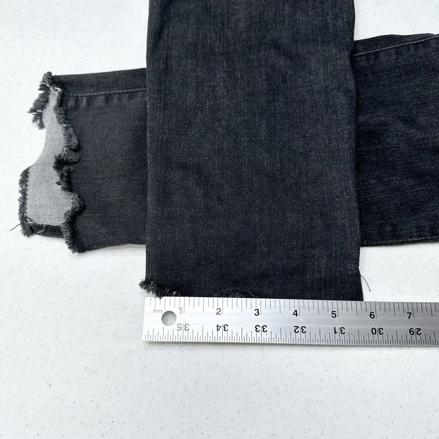 Democracy Jeans Womens 10 Skinny Ab Technology Black Denim Distressed Grunge