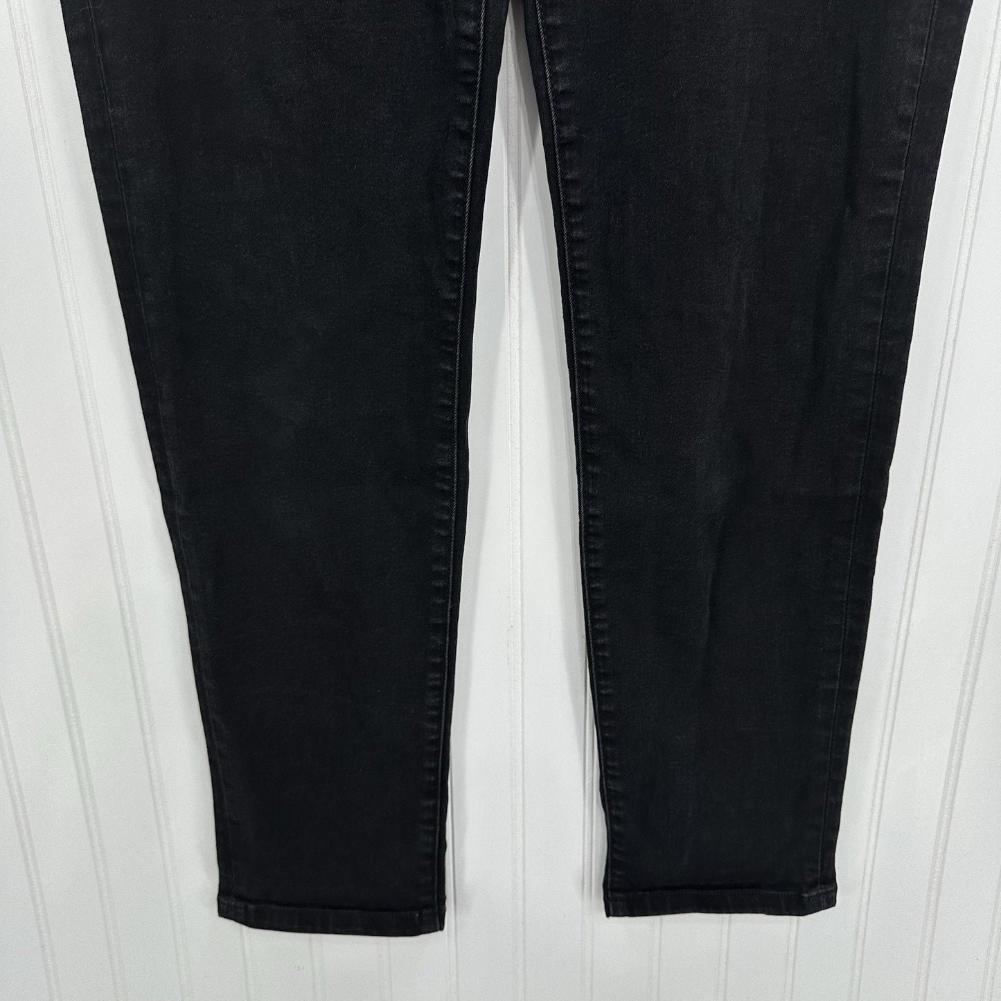Apt 9 Jeans Womens 14 Straight Tummy Control Stretch Black Denim Comfort