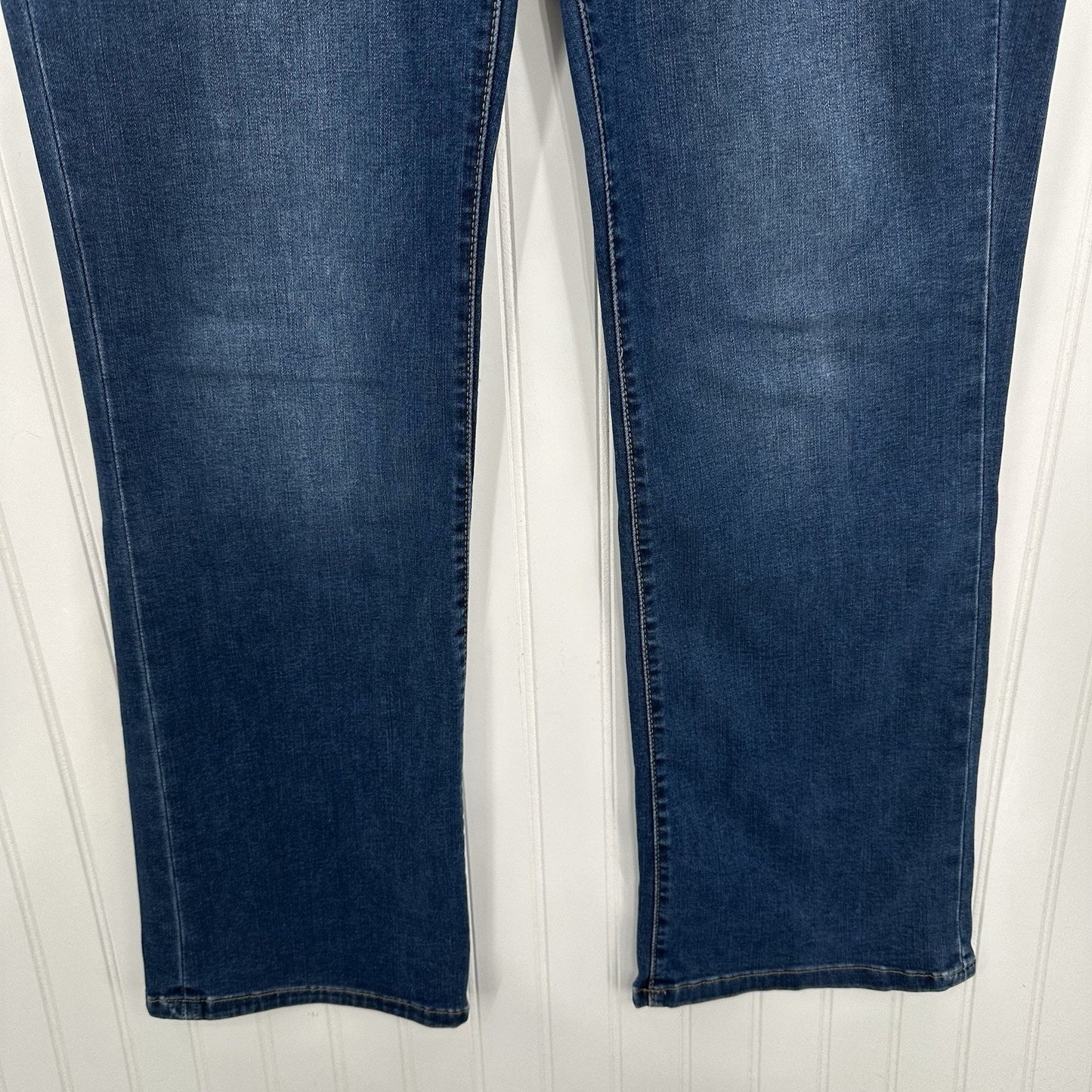 Lularoe Jeans Womens 32 US 14 Bootcut Blue Stretch Denim Tummy Panel Western EUC