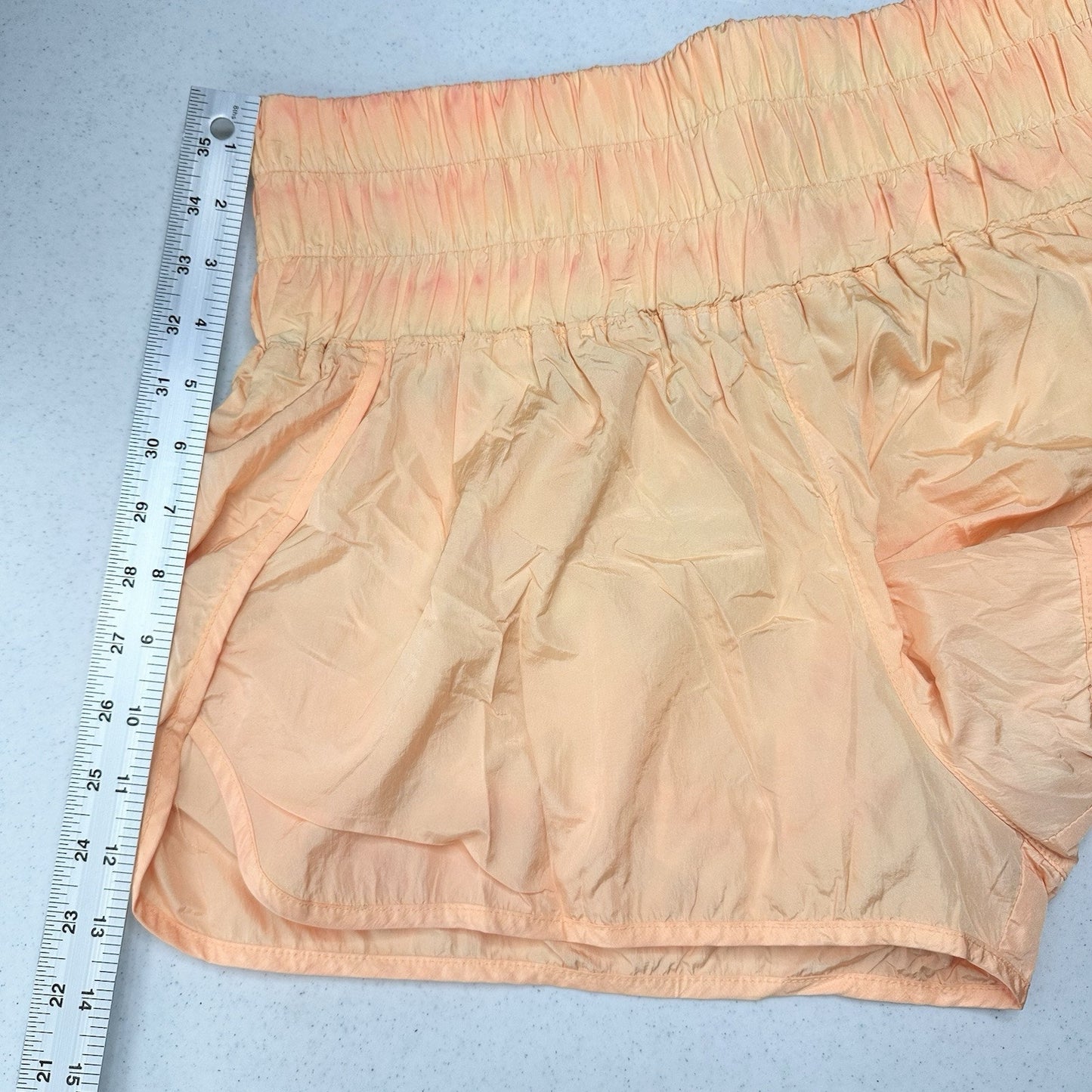 Free People Movement Shorts Womens Large The Way Home Short Orange Lined Running