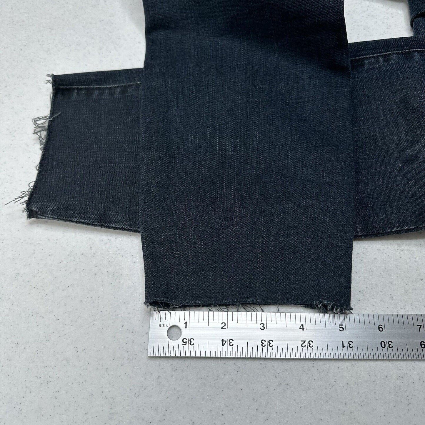 Good American Jeans Women 10 30 Good Waist Crop Skinny Ankle Blue Denim Fray EUC