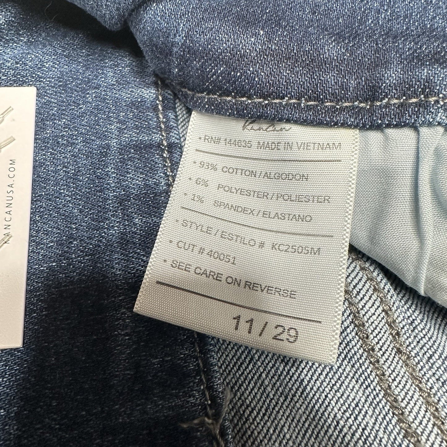 Kancan Jeans Womens 11 29 High Rise Super Skinny Blue Stretch Denim Distress NEW