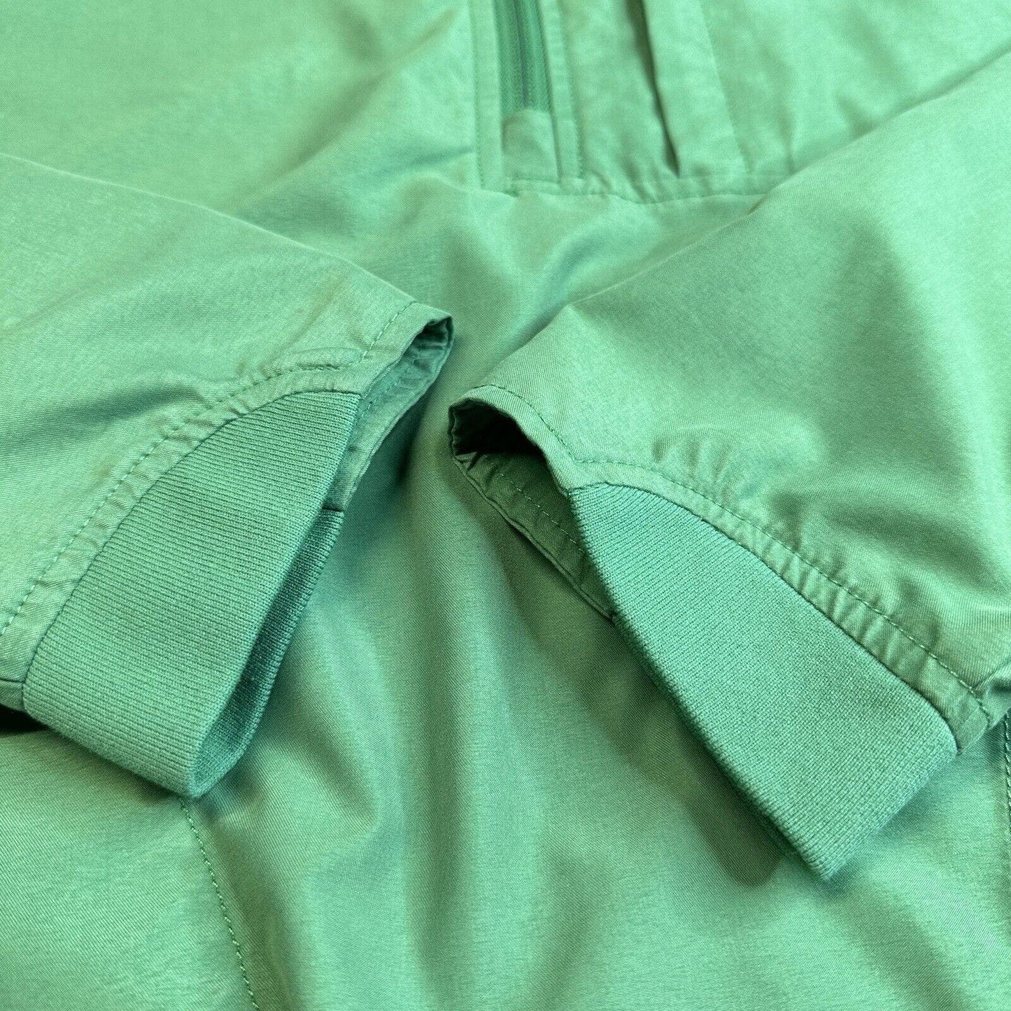 Duluth Trading Shirt Mens Large Bogey Windshirt Green Pullover Lightweight EUC