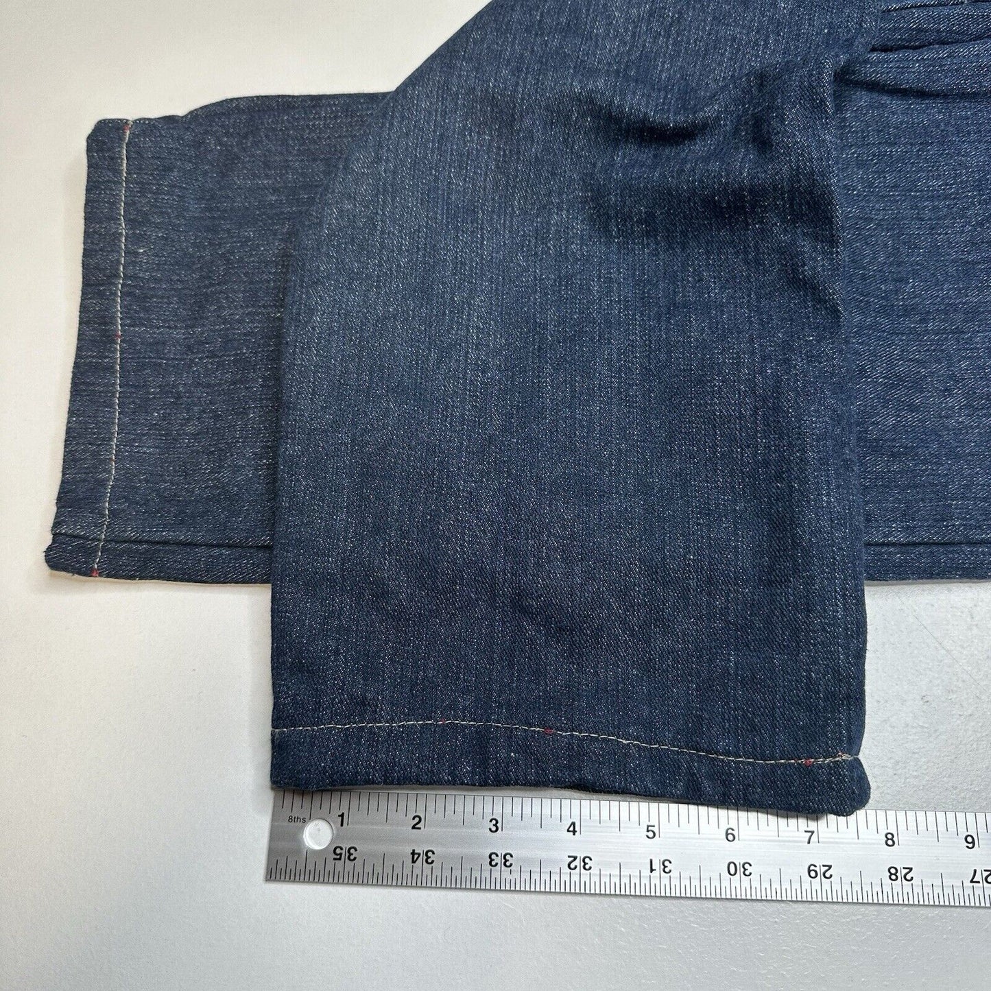 Dickies Flannel Lined Jeans Women 8 Relaxed Fit Straight Blue Denim Plaid Hemmed