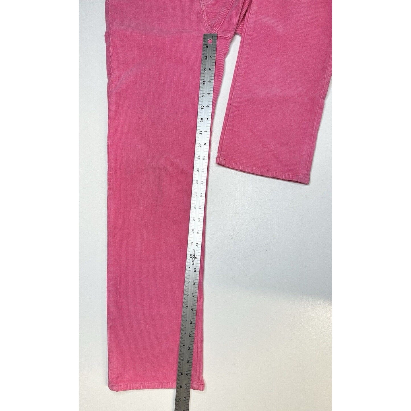 Rollas Corduroy Jeans 26 Original Straight Hot Pink Hi Rise Preppy Barbie *Flaw
