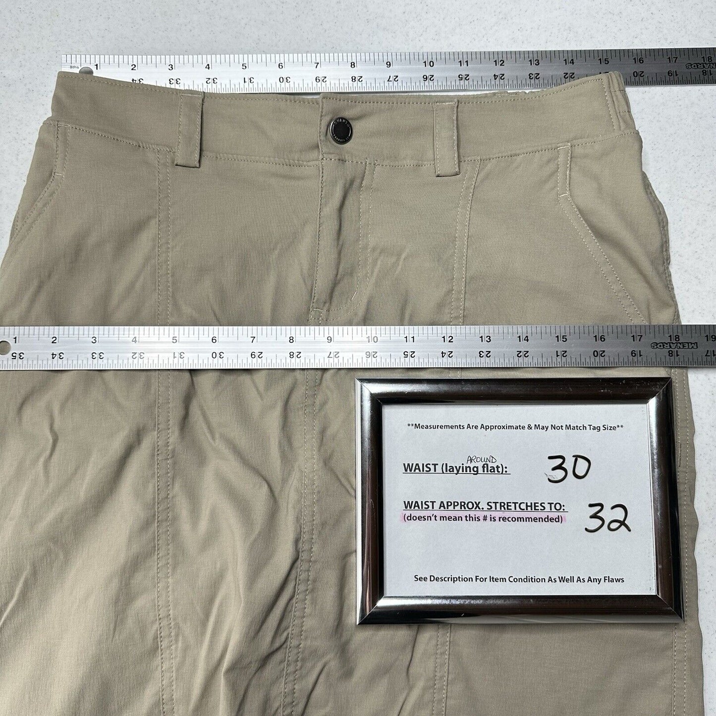 Duluth Trading Skort Womens 6 Dry On The Fly Beige Active Skirt/Shorts Gorpcore