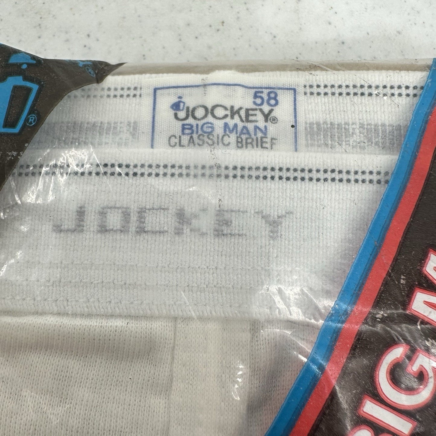 Vintage Jockey Classic Brief Cotton Mens Underwear Size 58 Sty1093 Big Man 1983