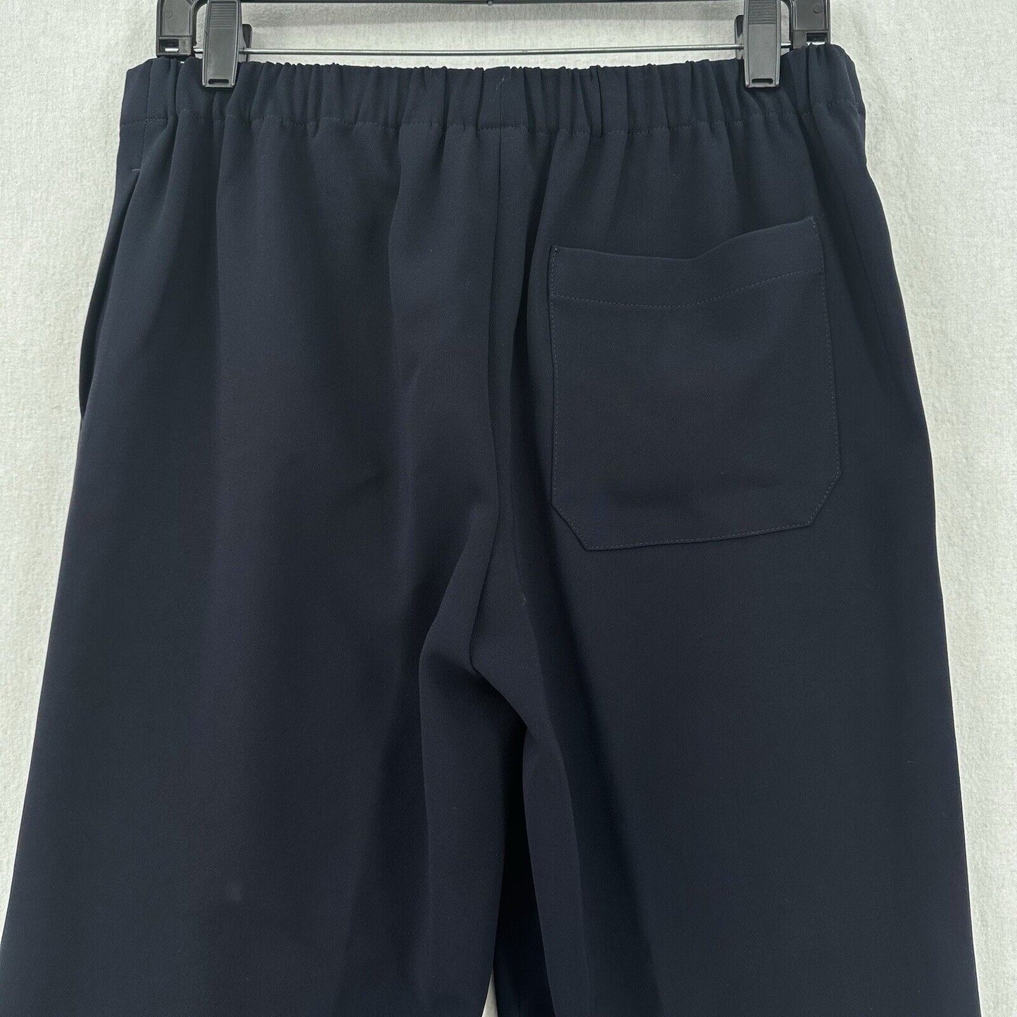 Theory Pants Womens Small Winszlee Admiral Wide Leg Navy Blue Minimal Career EUC